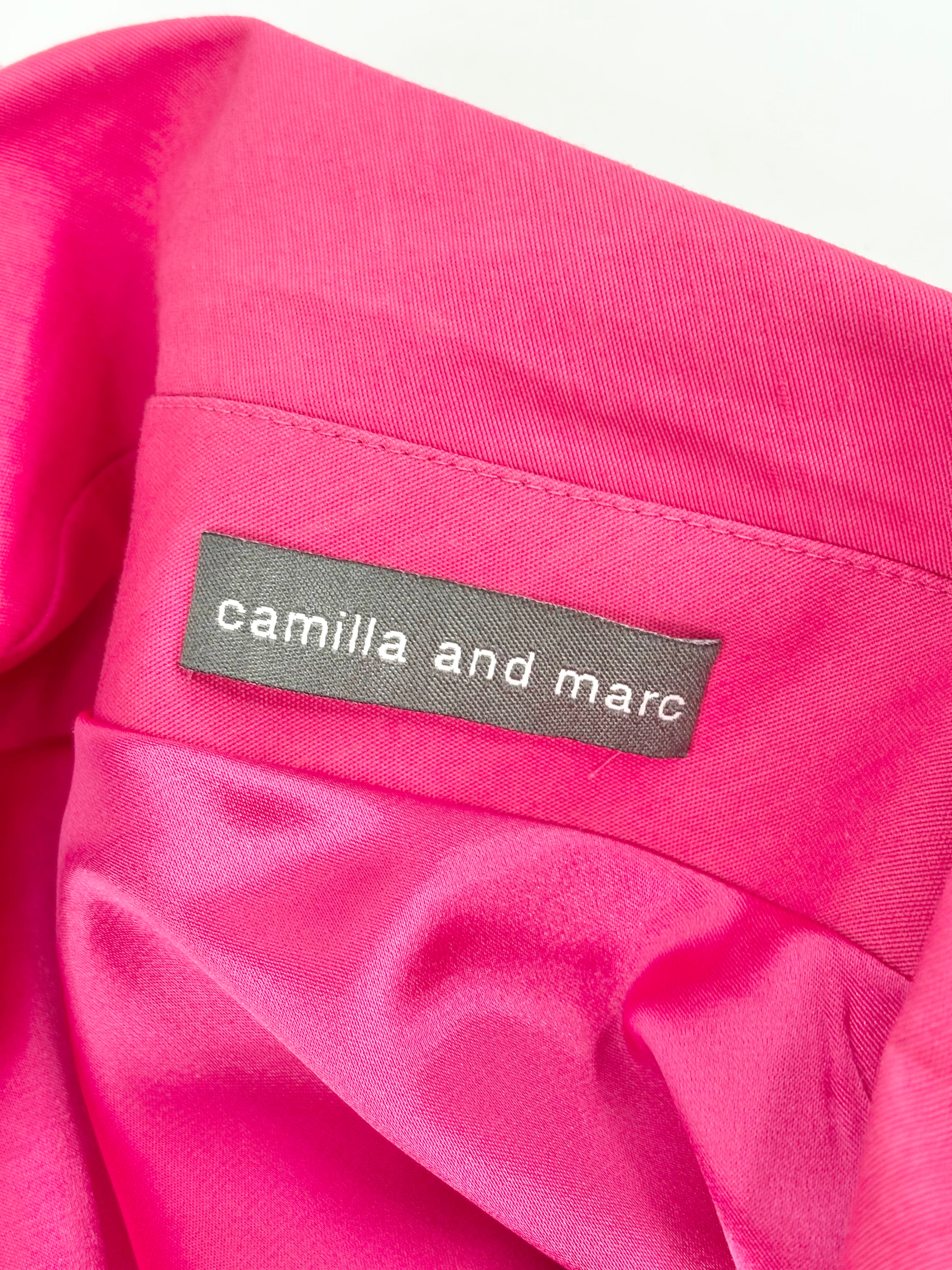 Camilla & Marc Hot Pink Off-Shoulder 'Low Rider' Dress - AU10