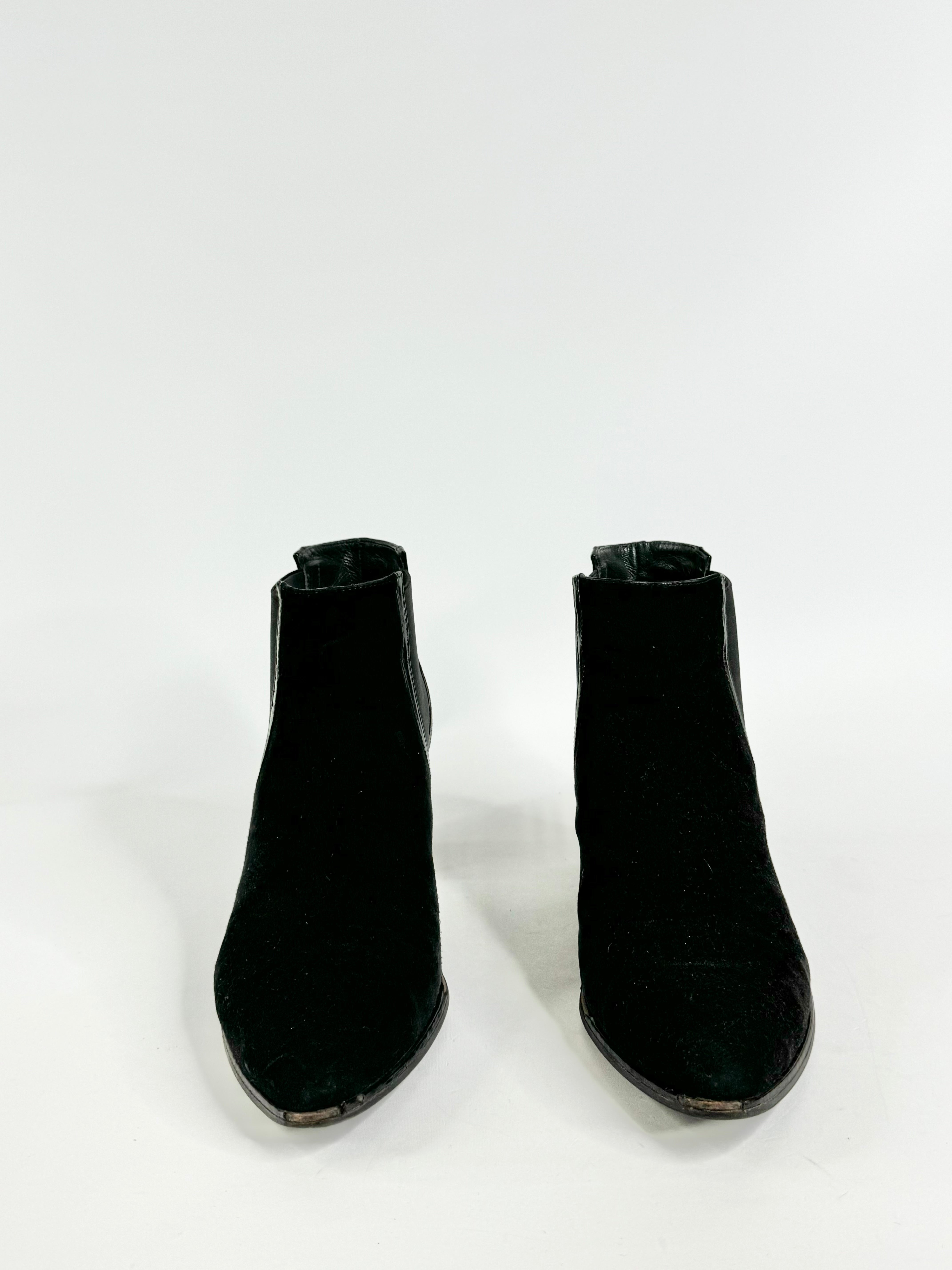 Stuart Weitzman Black Suede 'Nostress' Ankle Boots - EU39