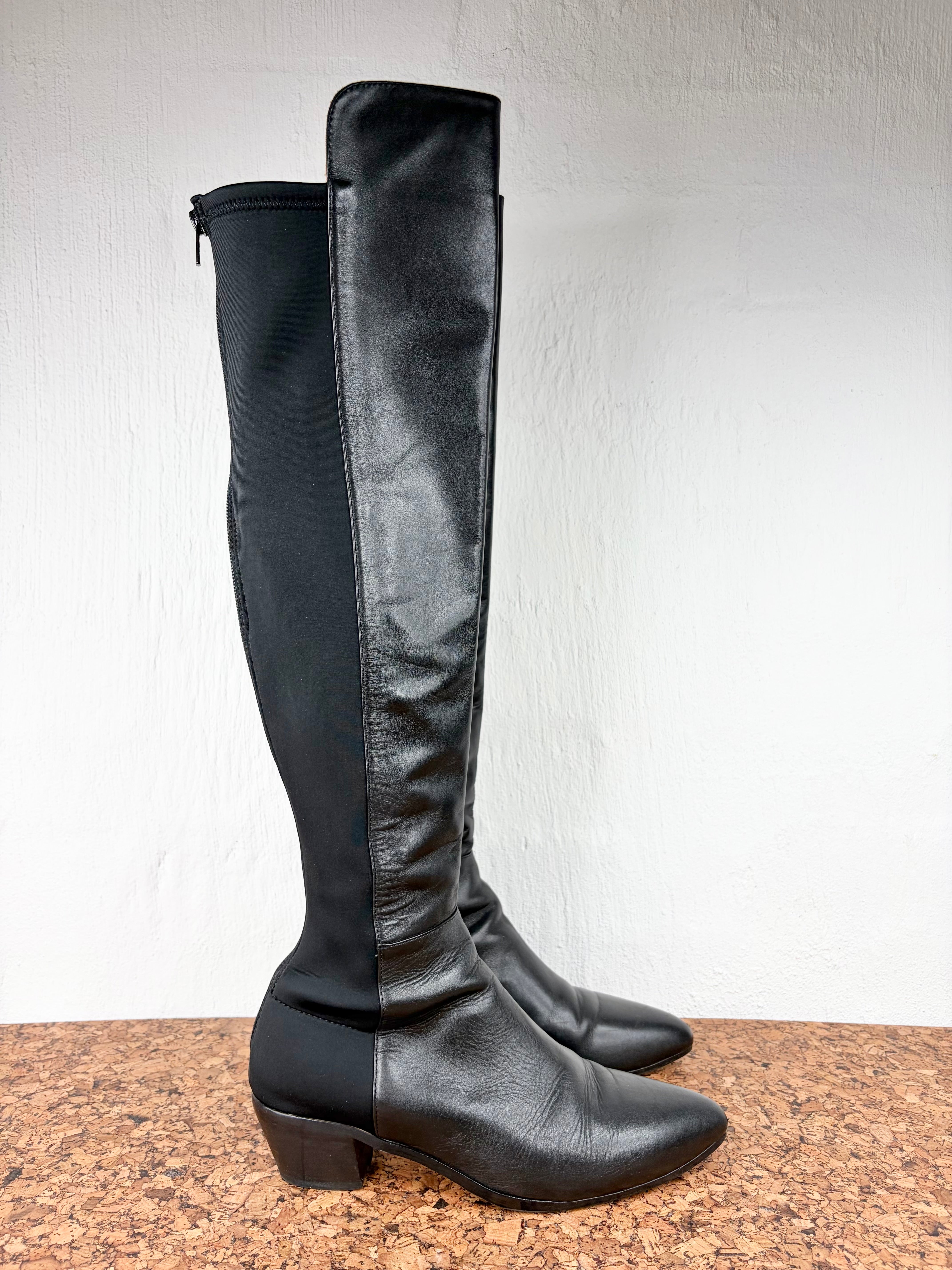Bared Footwear Long Black Boot - EU40