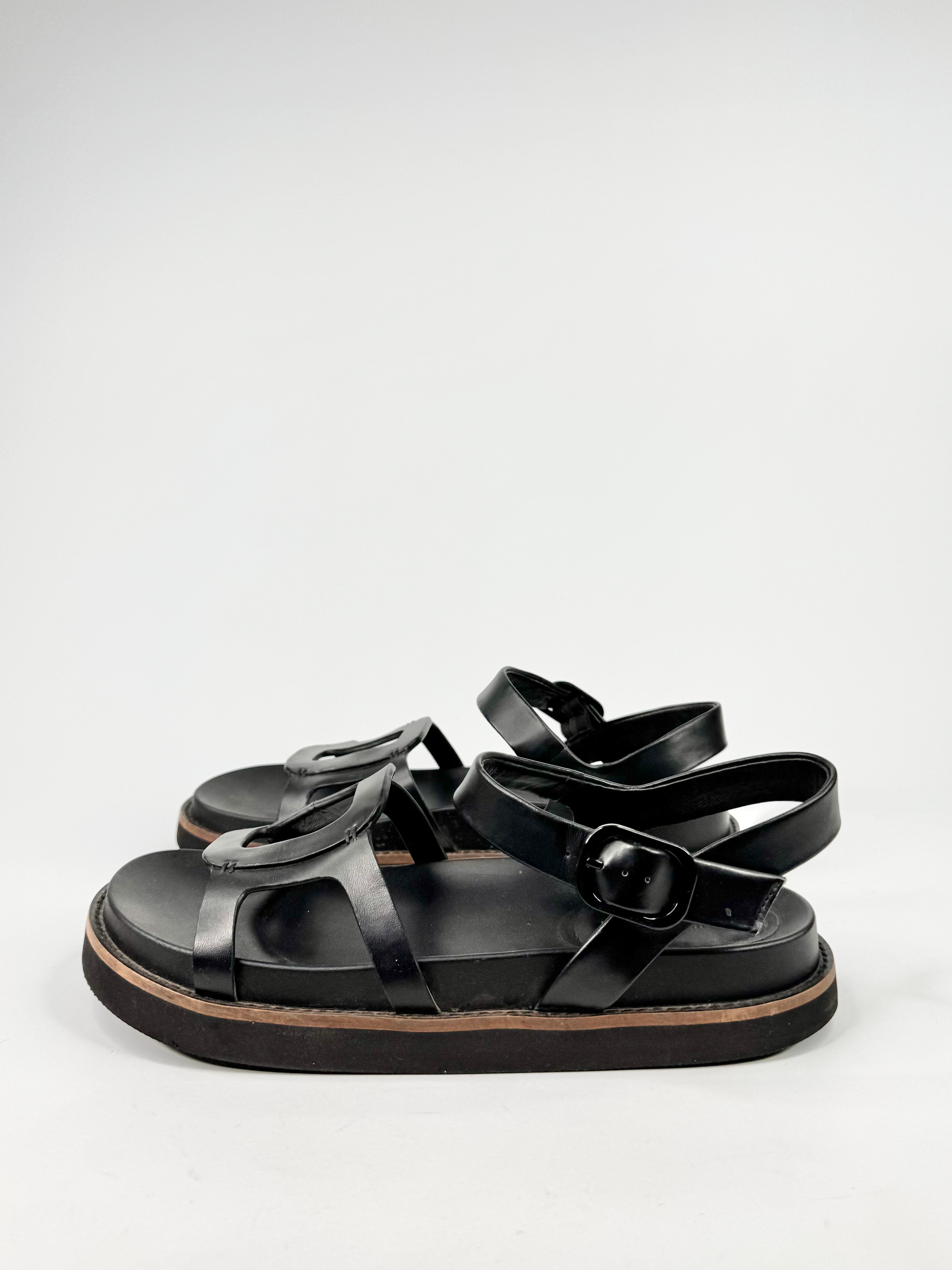 Charles & Keith Black Open Toe Sandals - EU41