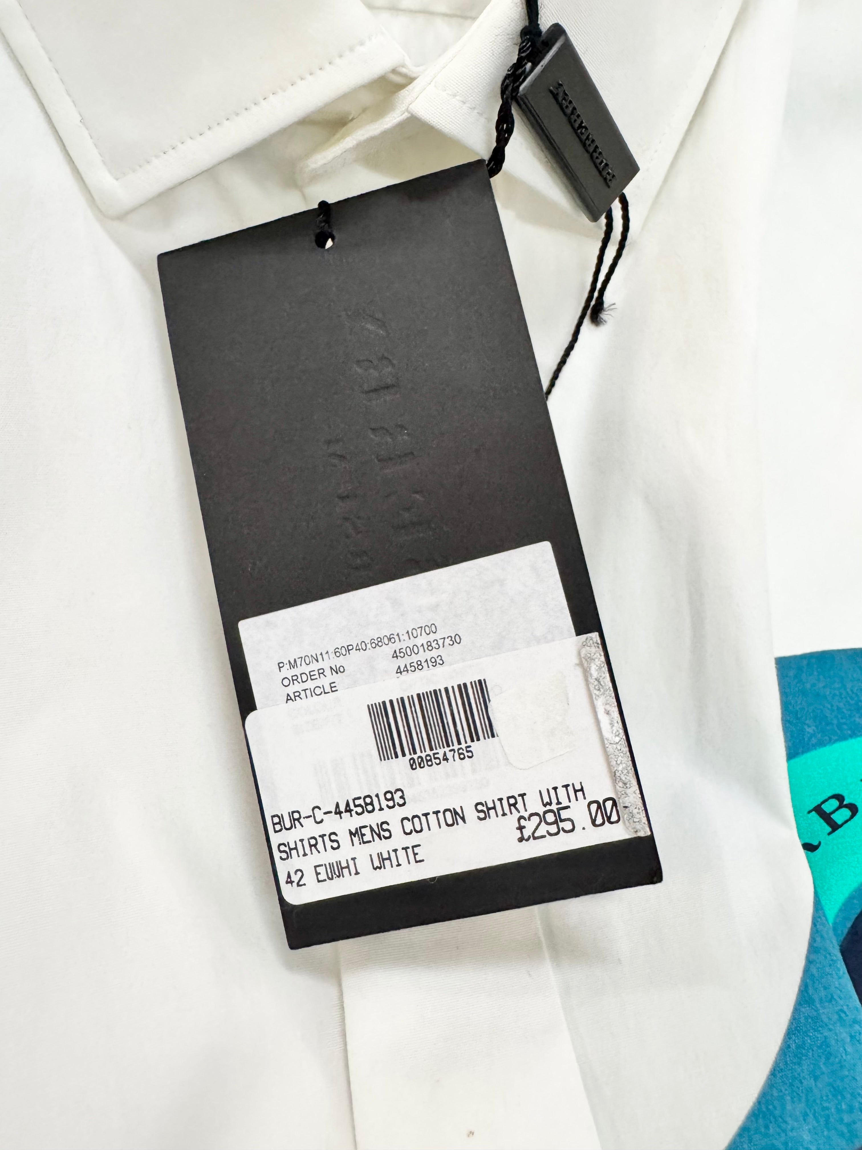 Burberry Prorsum Graphic Abstract Eye Print White T-Shirt NWT - 42