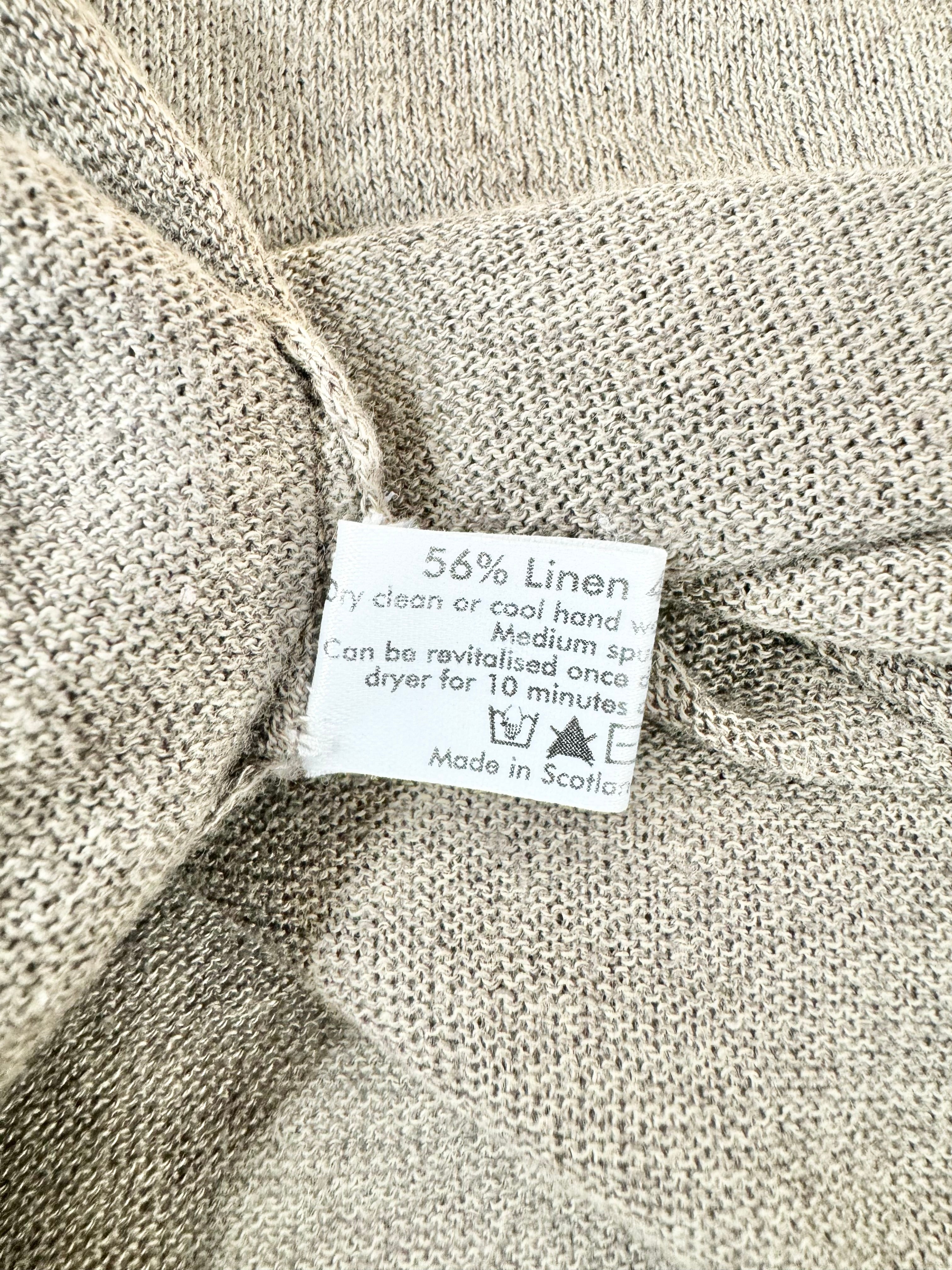 Eskander Tawny Linen & Cotton Relaxed Fit Long Top - AU10