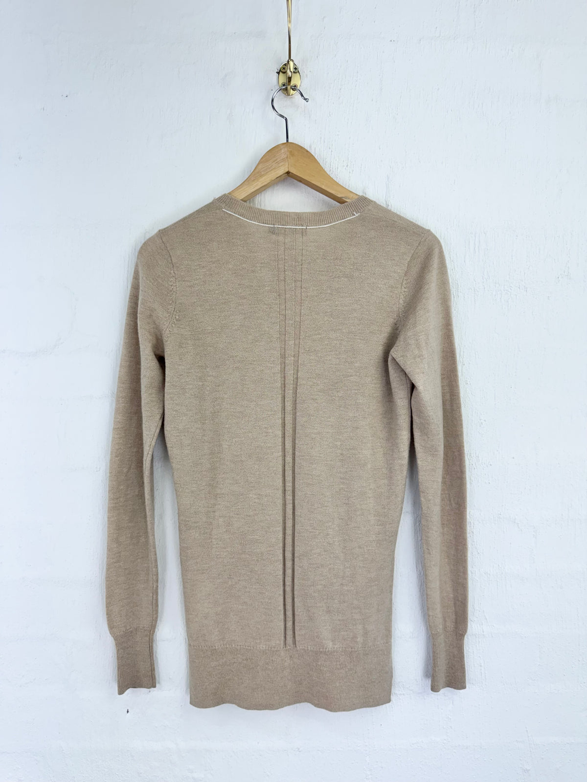 Bassike Biscuit Wool & Cashmere Sweater - AU8/10