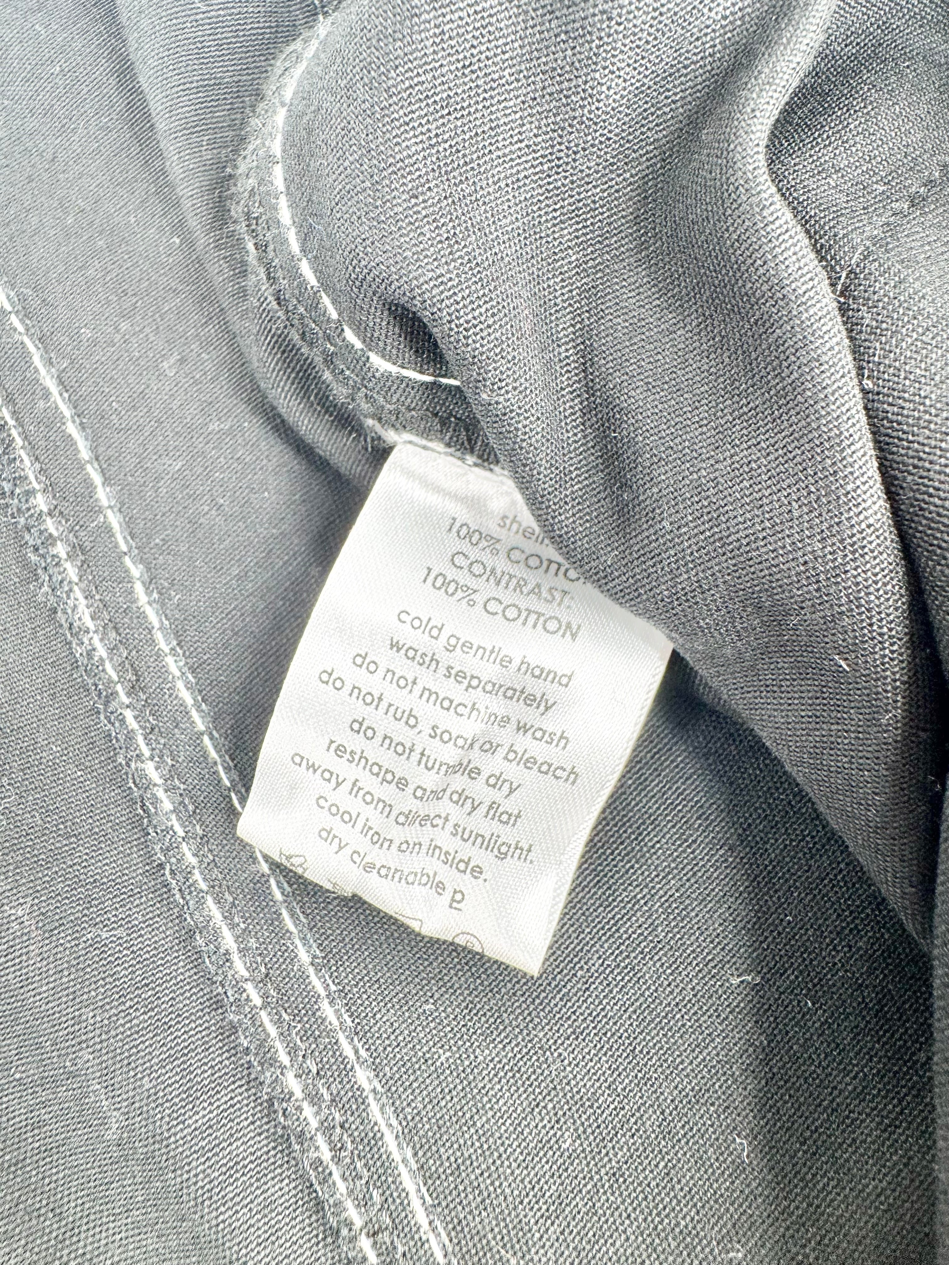 Verner Black & White Cotton Contrast Slacks - AU12