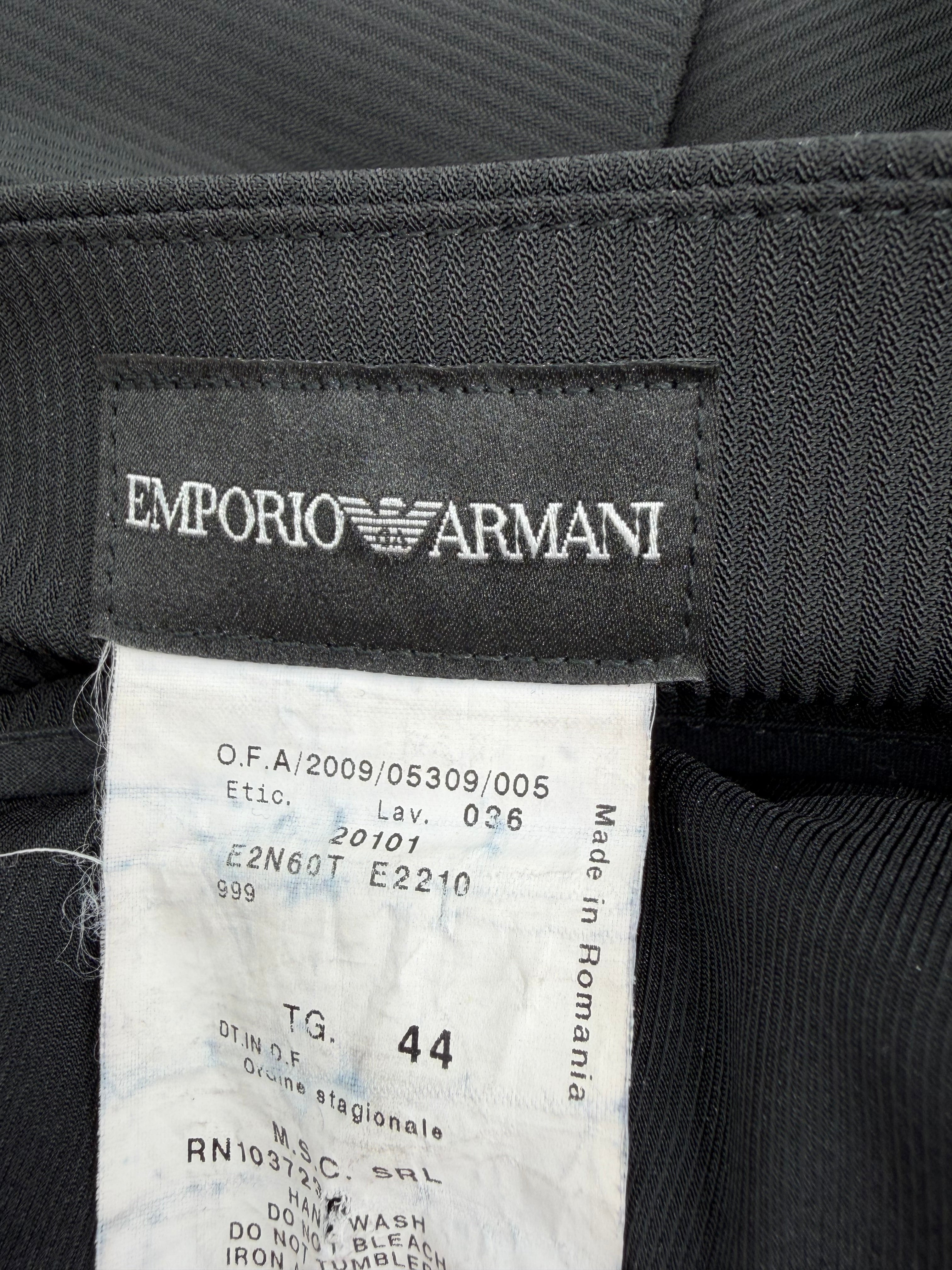Emporio Armani Black Panelled Skirt - AU12/14