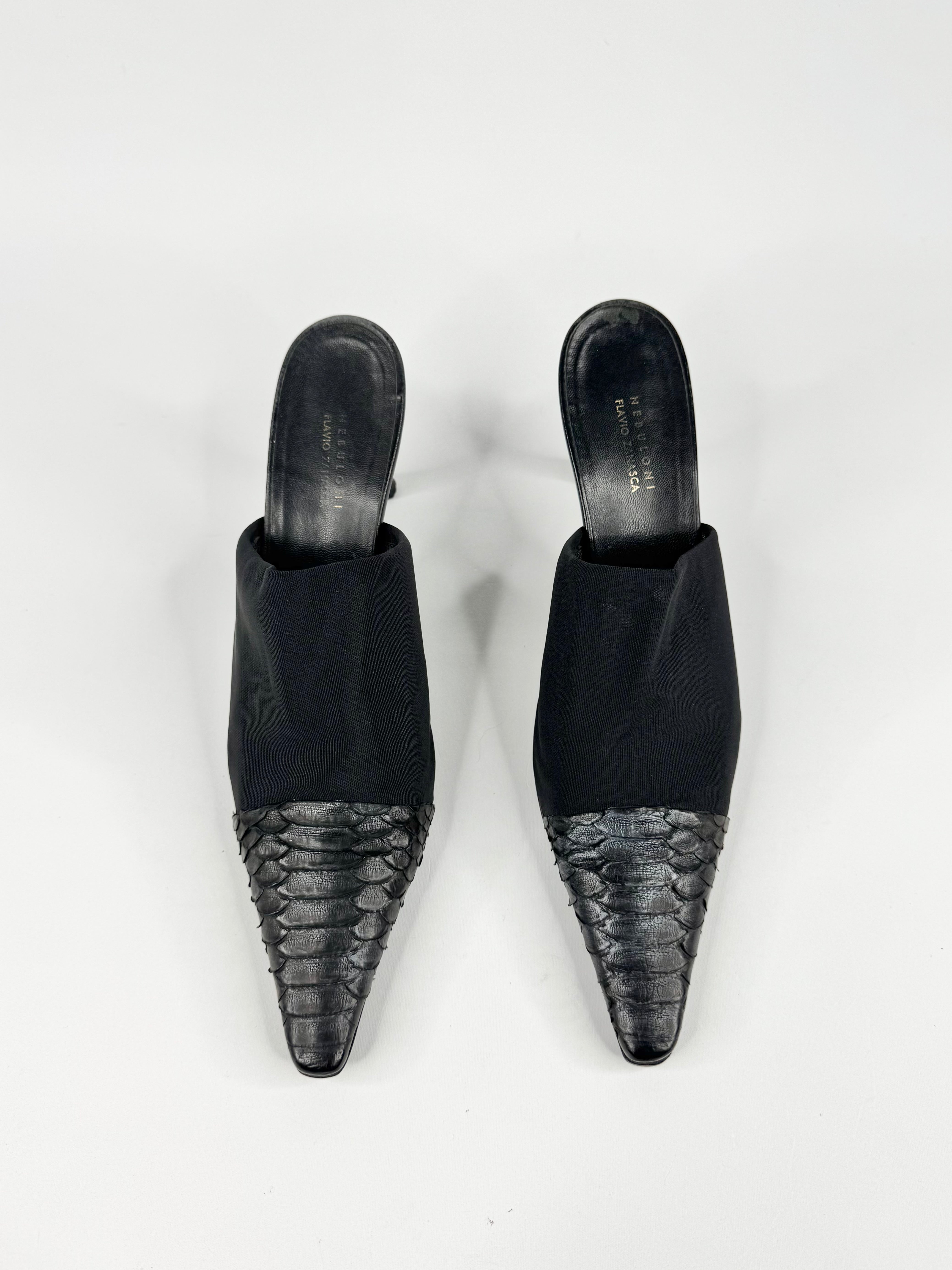 Nebuloni by Favio Zanasca Black Kitten Heel - EU38