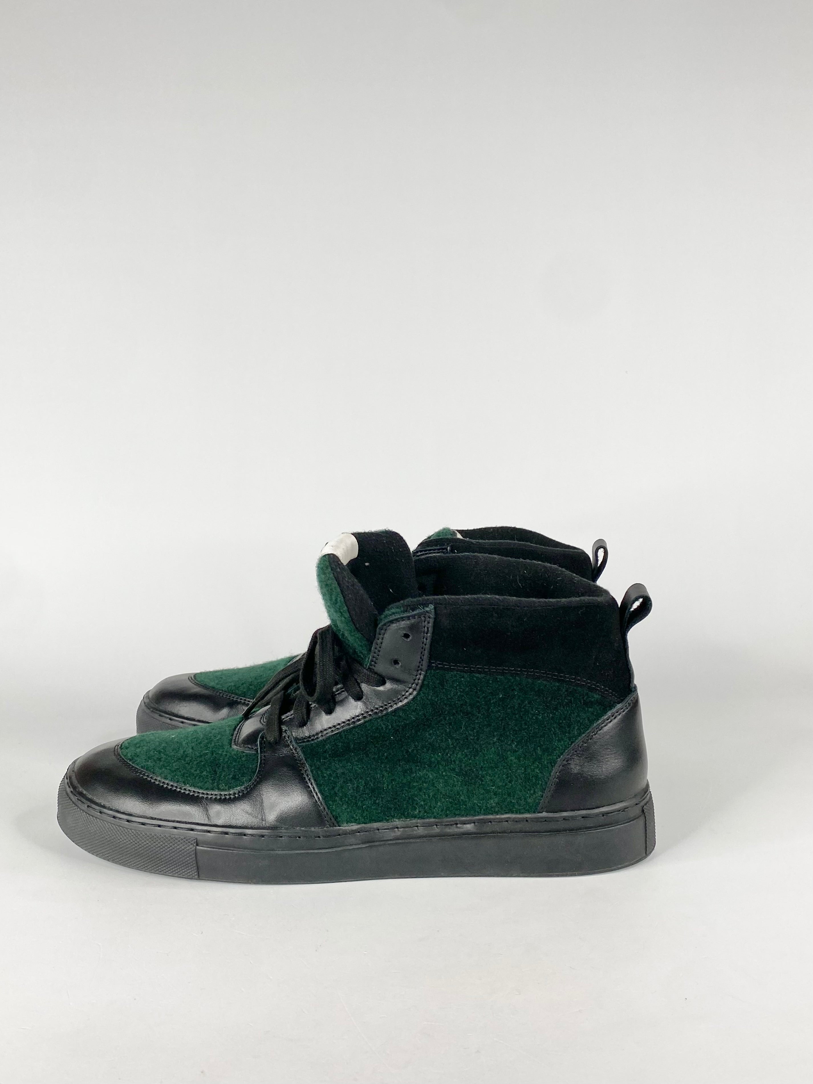 Vintage Adam Kimmel Forest Green High Top Sneakers EU43