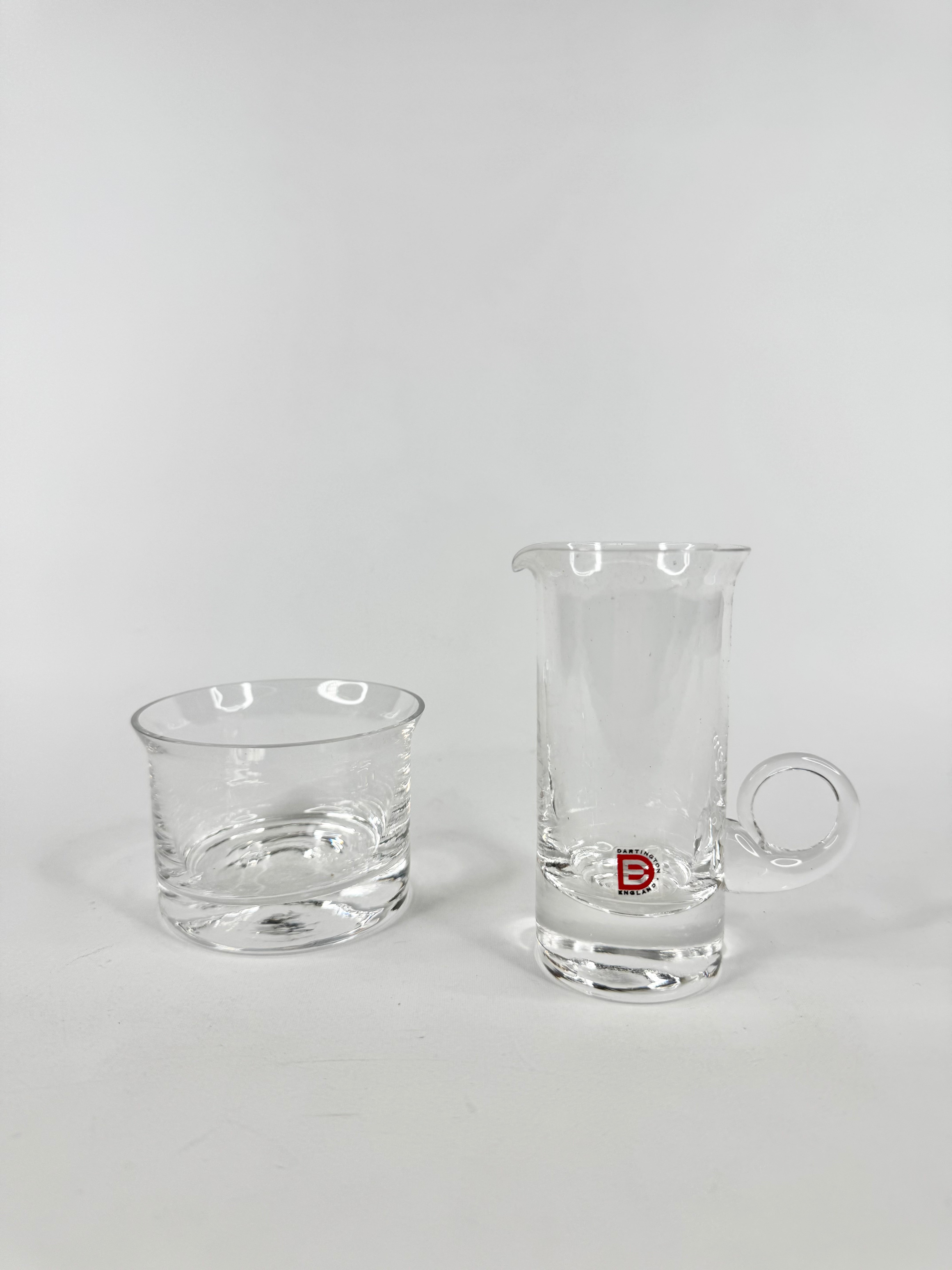 A Dartington Sugar Bowl and Cream Jug