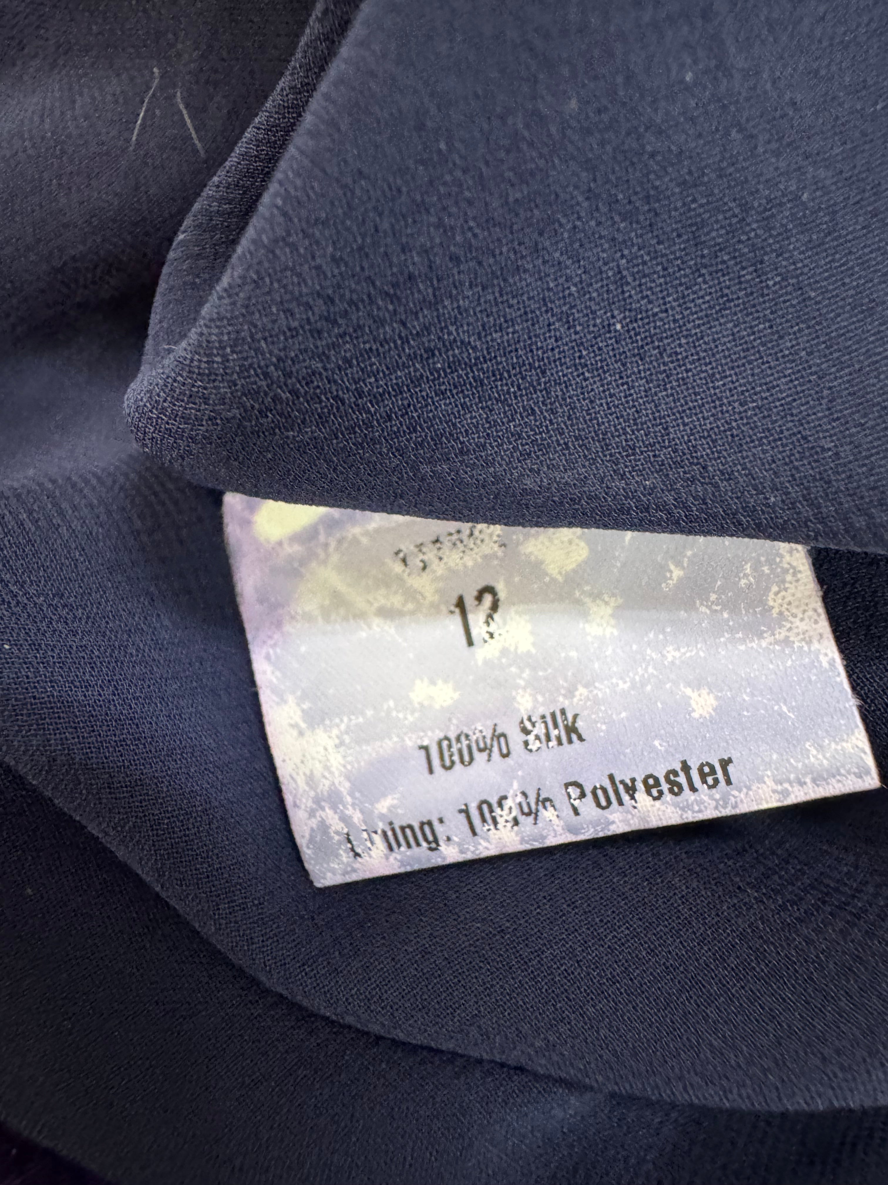 Bianca Spender Dark Violet Drape Detail Sleeveless Blouse - AU10