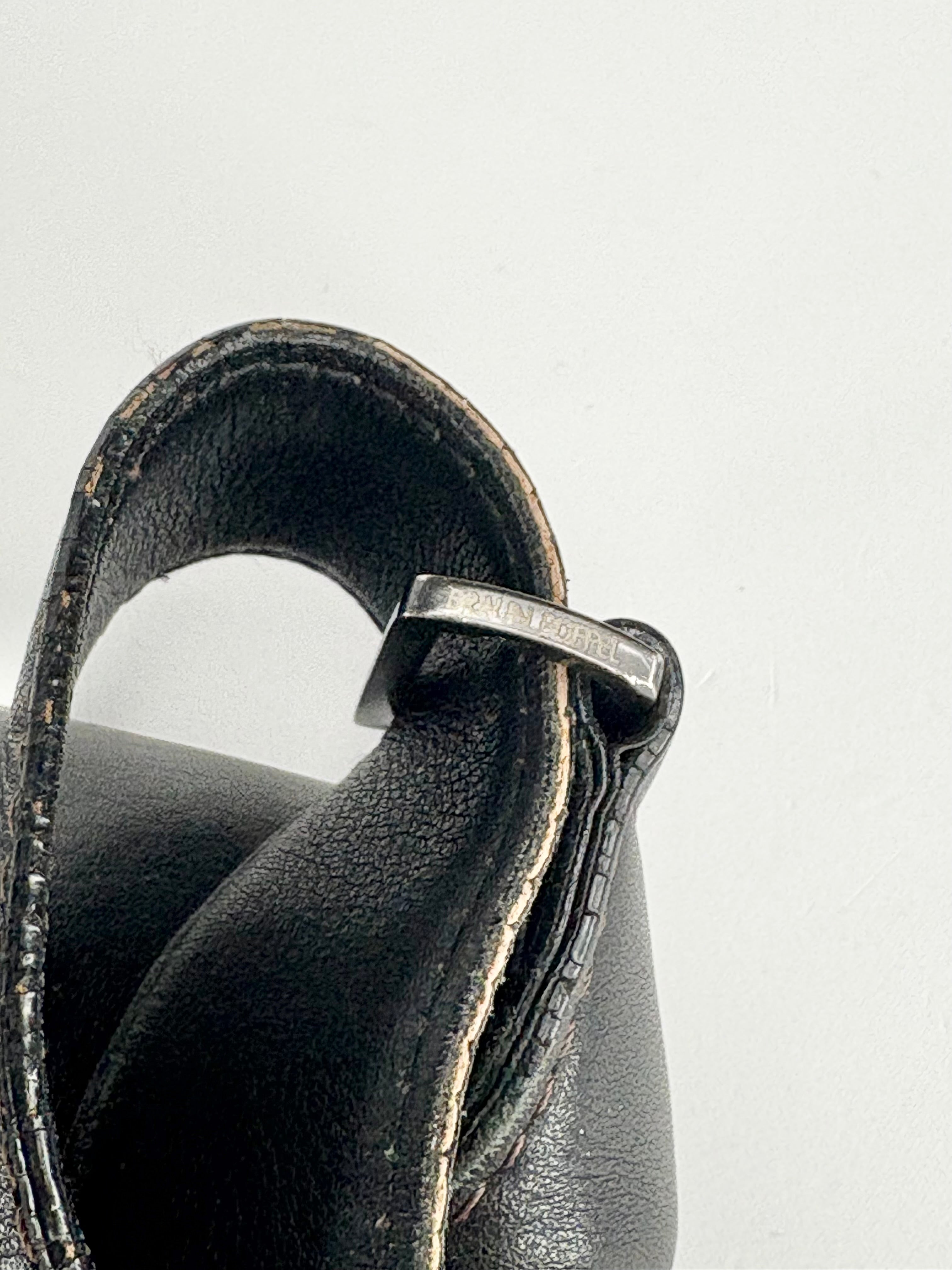 Braun Büffel Black Leather Messenger Bag