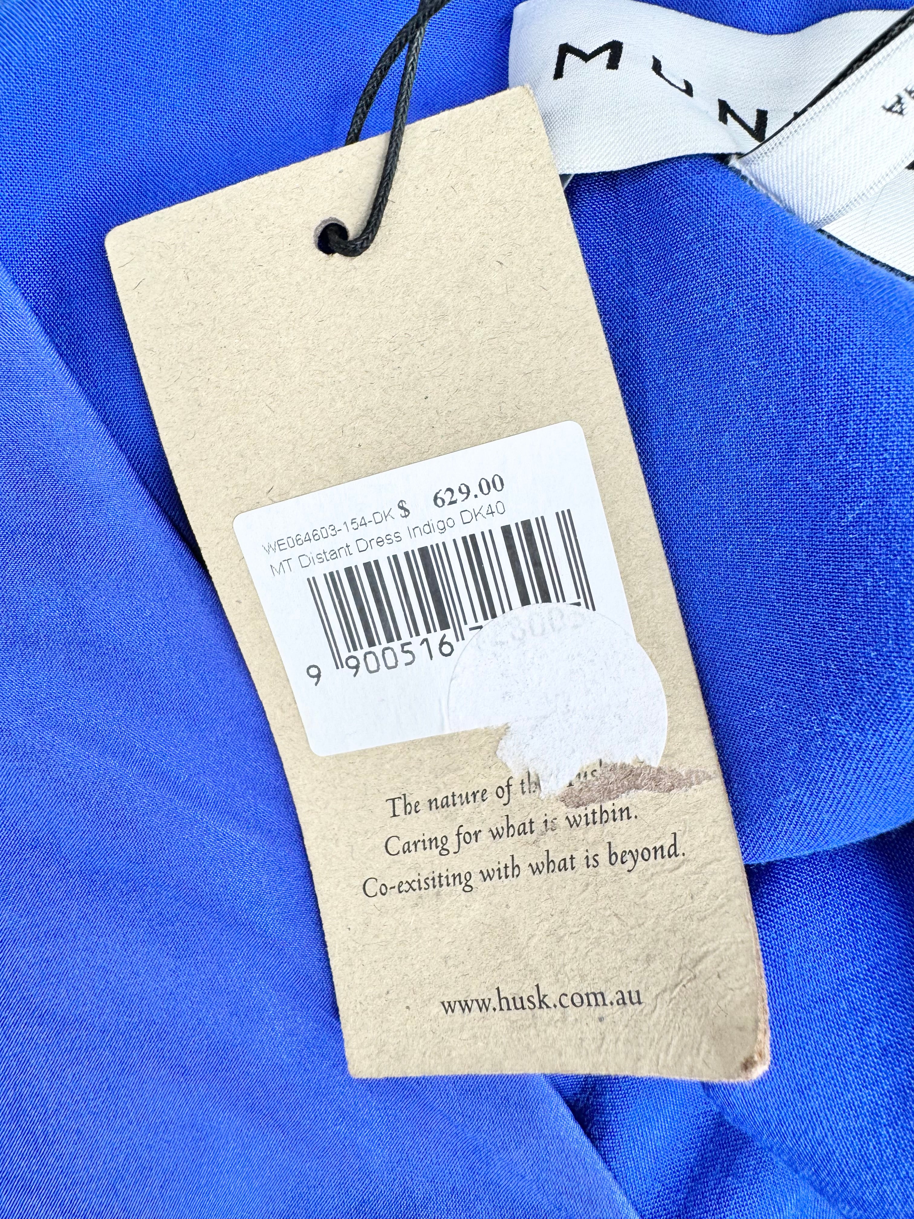 Munthe 'MT Distant Indigo' Silk Dress NWT - AU10
