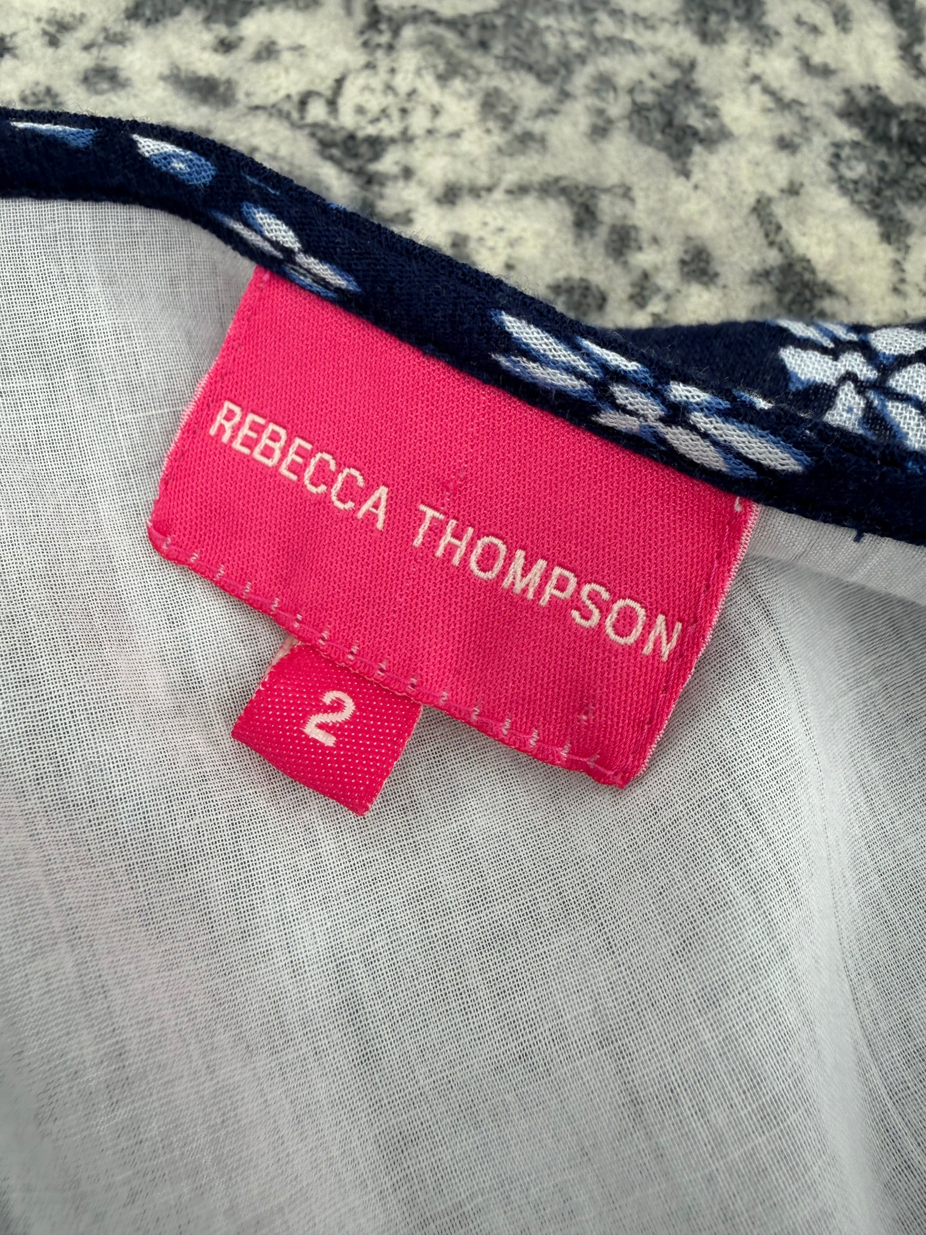 Rebecca Thompson Blue Floral Dress - AU10/12
