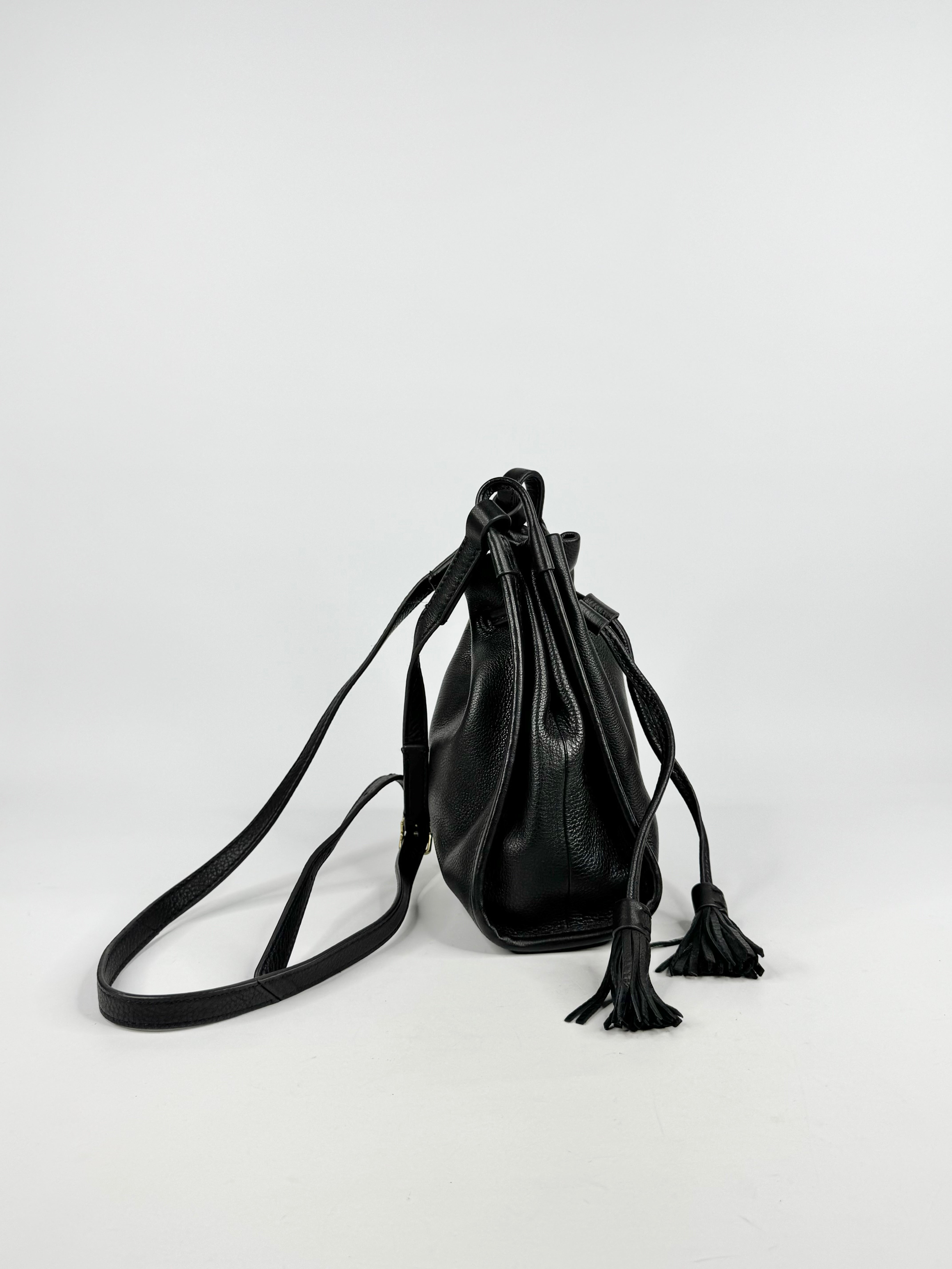 Fossil Black Tassel Satchel Bag