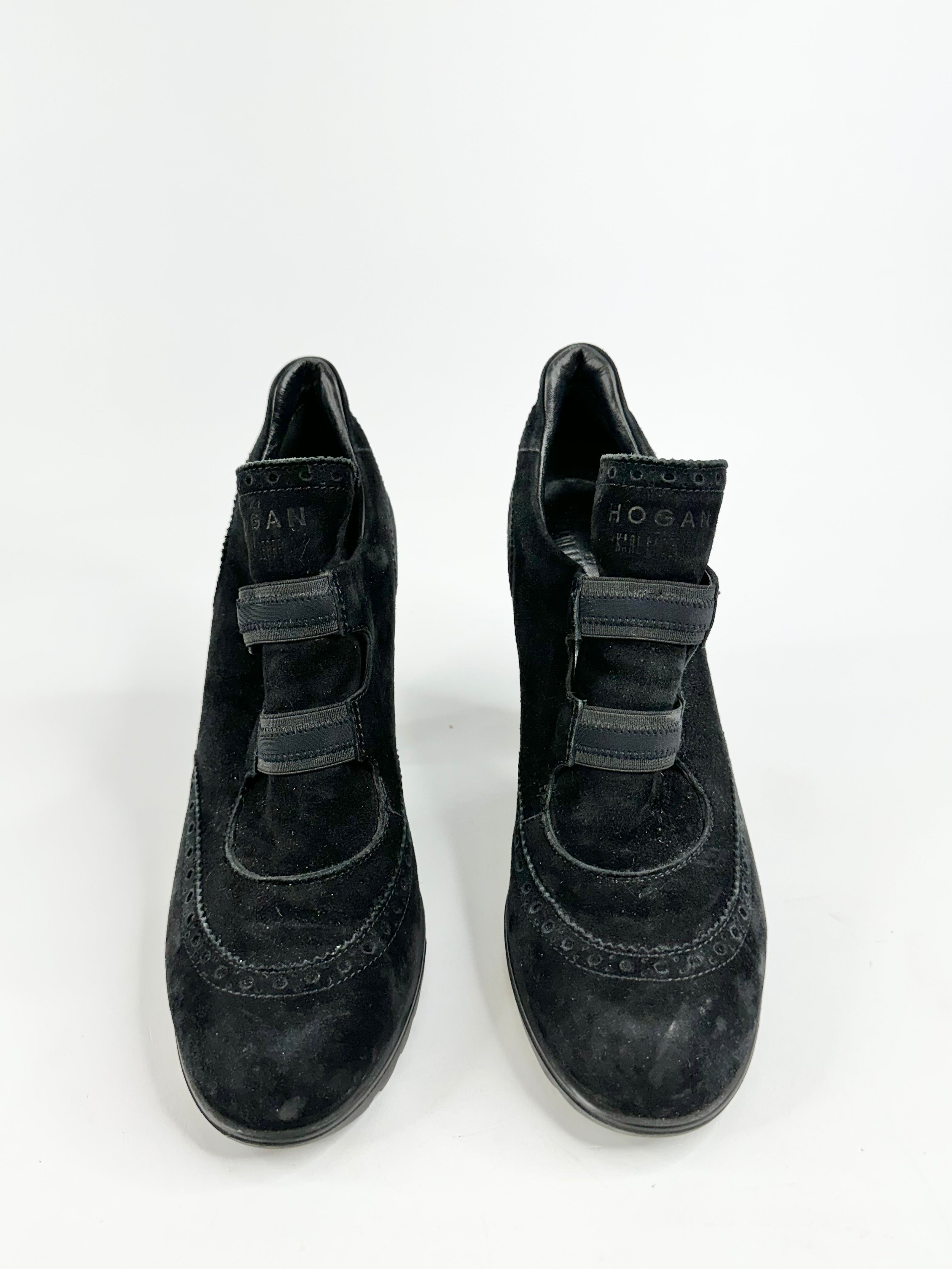 Karl Lagerfeld x Hogan Black Suede Ankle Boots - EU40