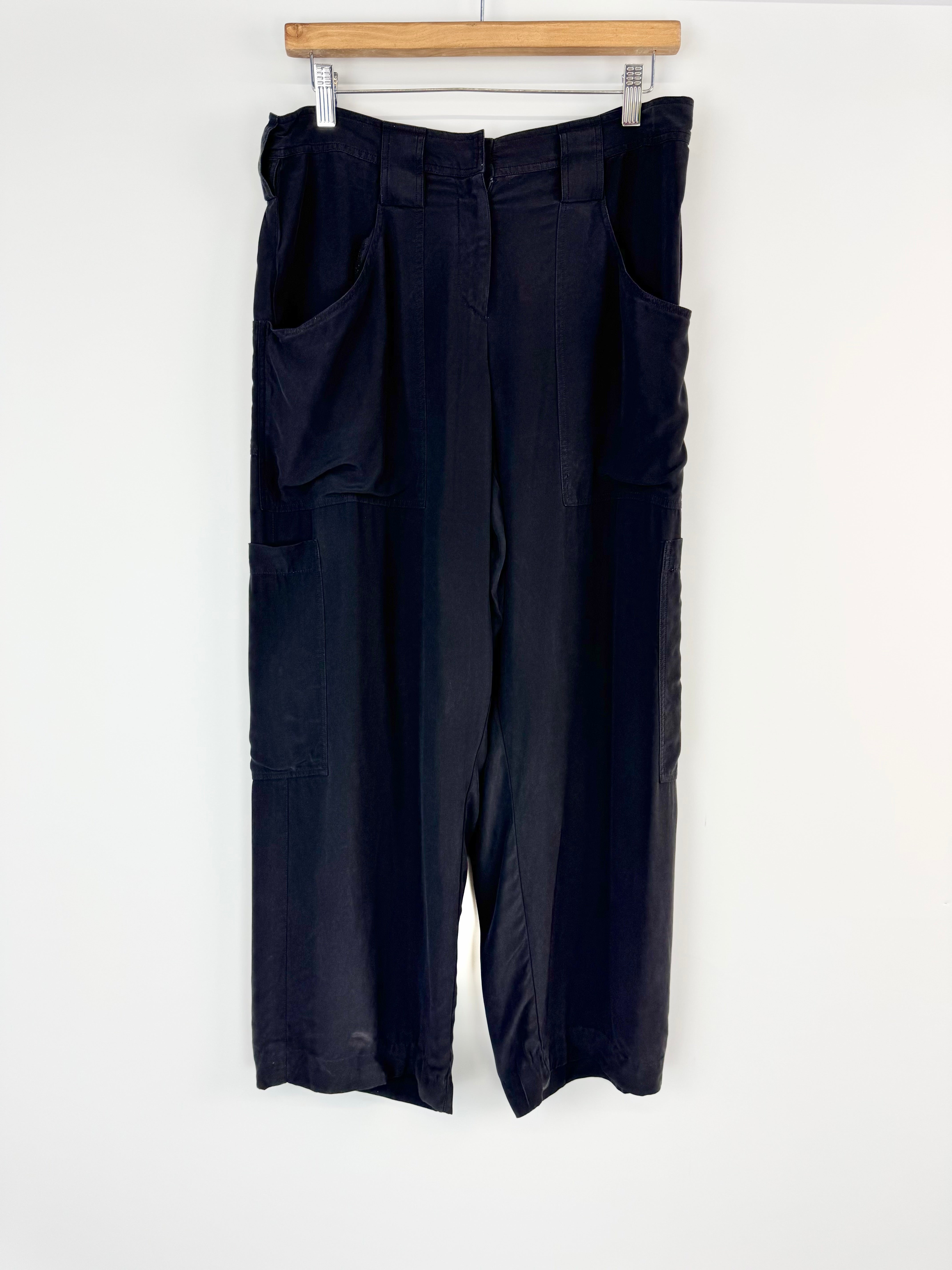 Giorgio Armani Black Wide Leg Pants - AU12
