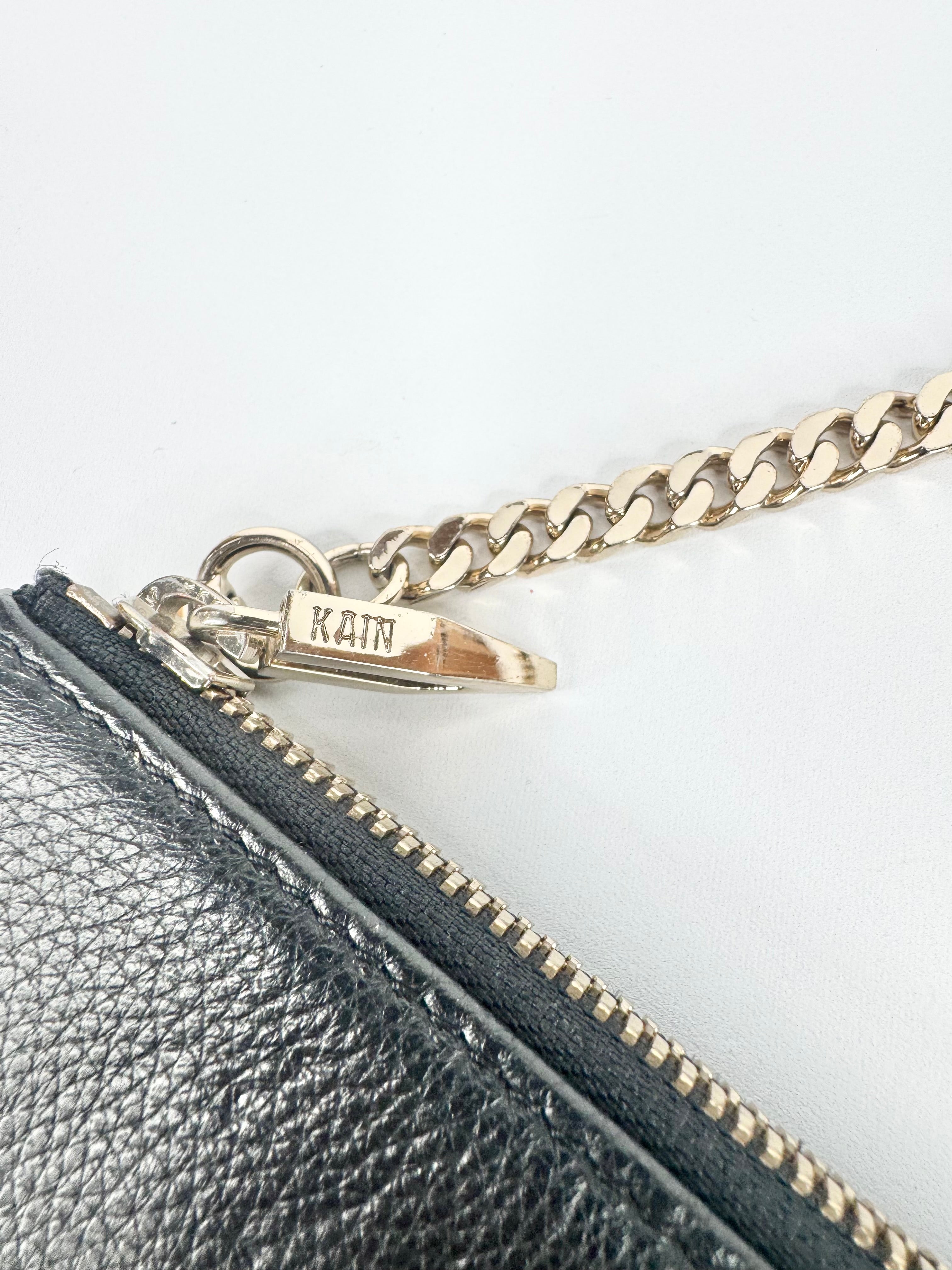 Dylan Kain Black Pebbled Leather LSC Bag