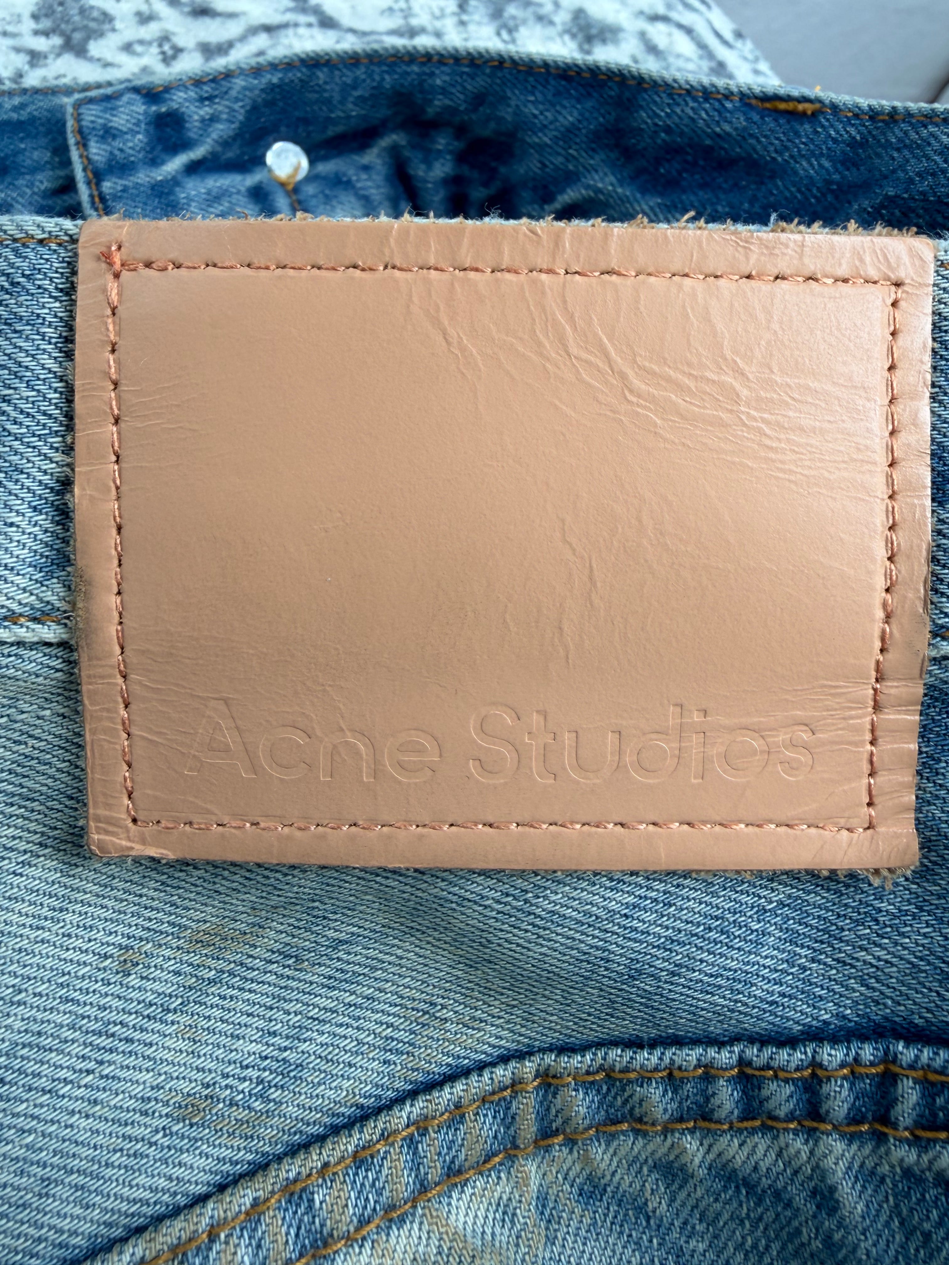 Acne Studios 1981M Relaxed Tapered Fit Paint Splatter Jeans - 46