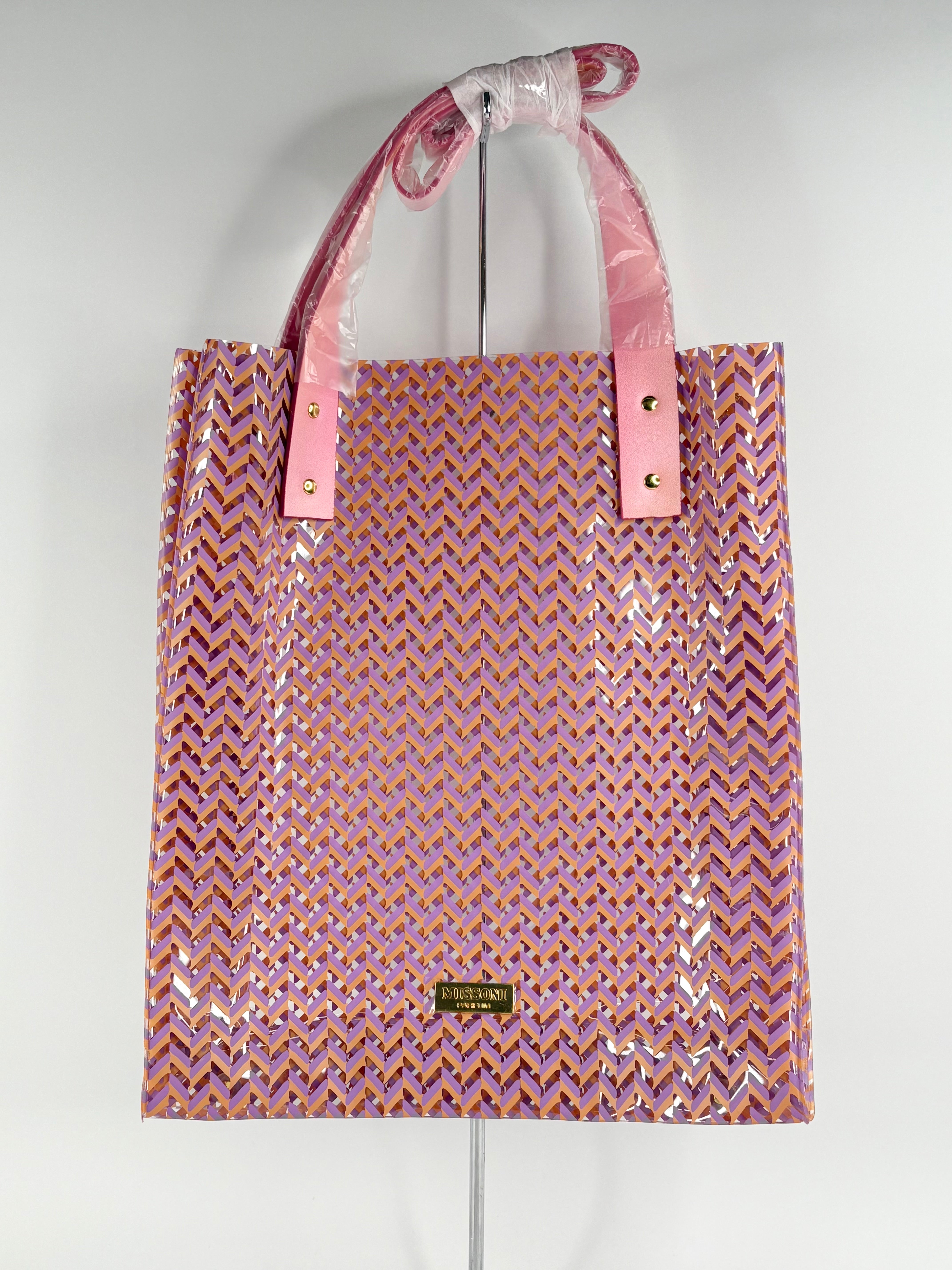 Missoni Parfum GWP Transparent Zigzag-Pattern Tote Bag