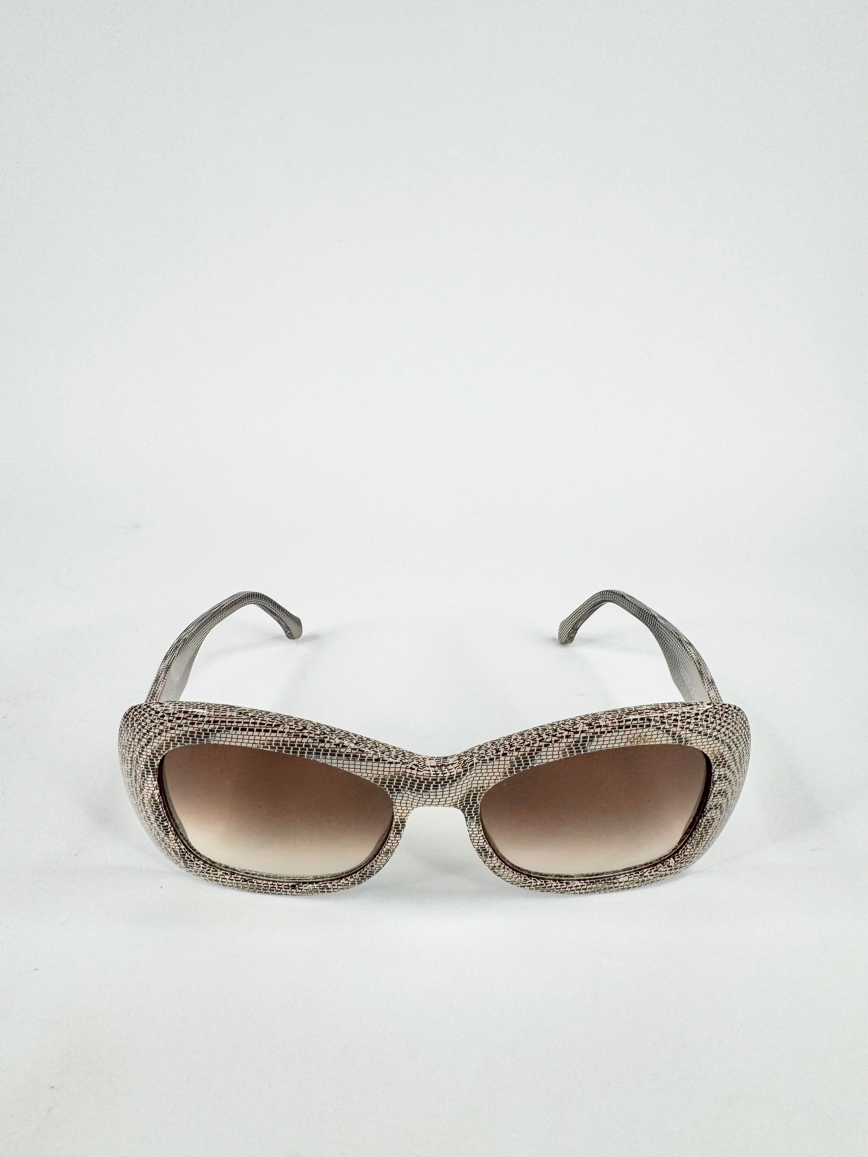 Pagani Grey, Beige & Taupe Pattern Sunglasses