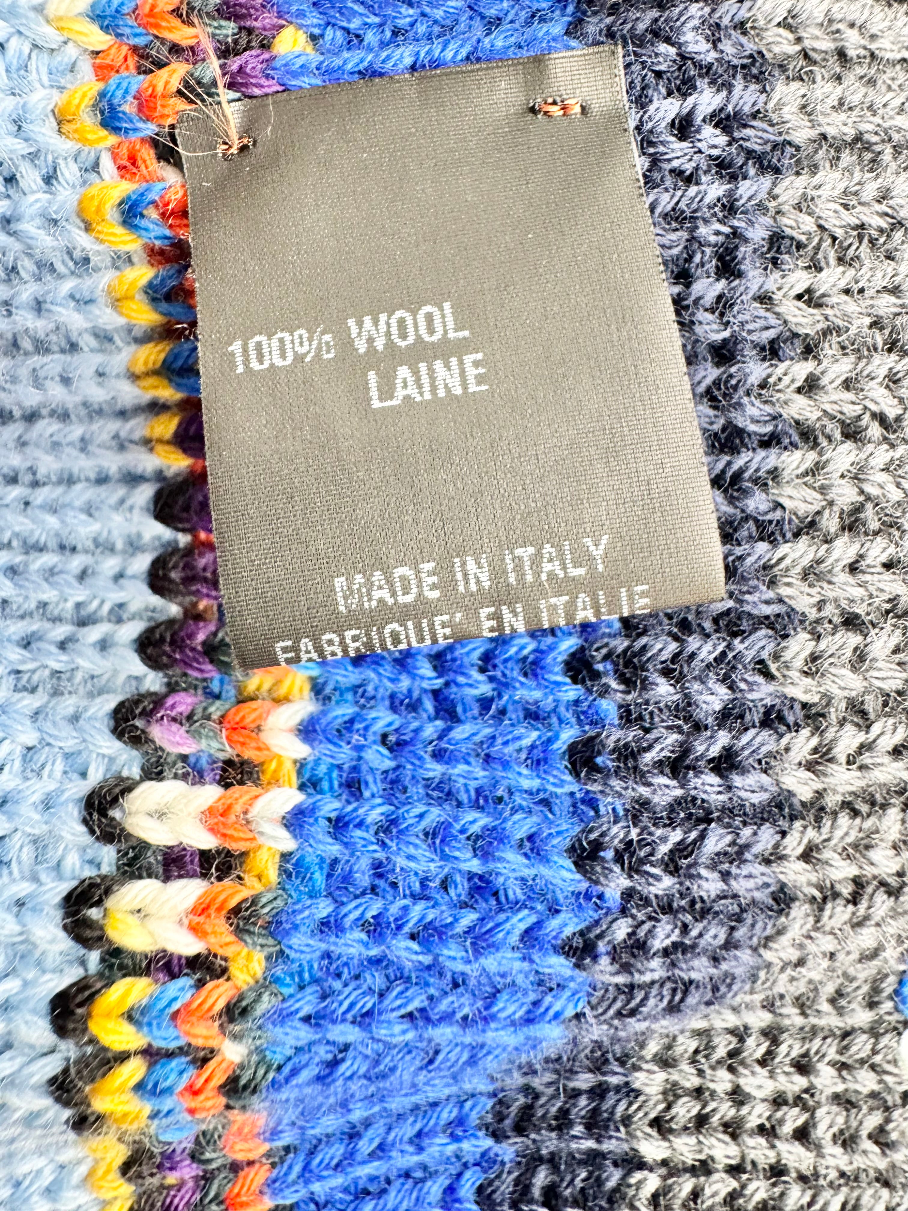 Missoni Rainbow Stripe Wool Scarf
