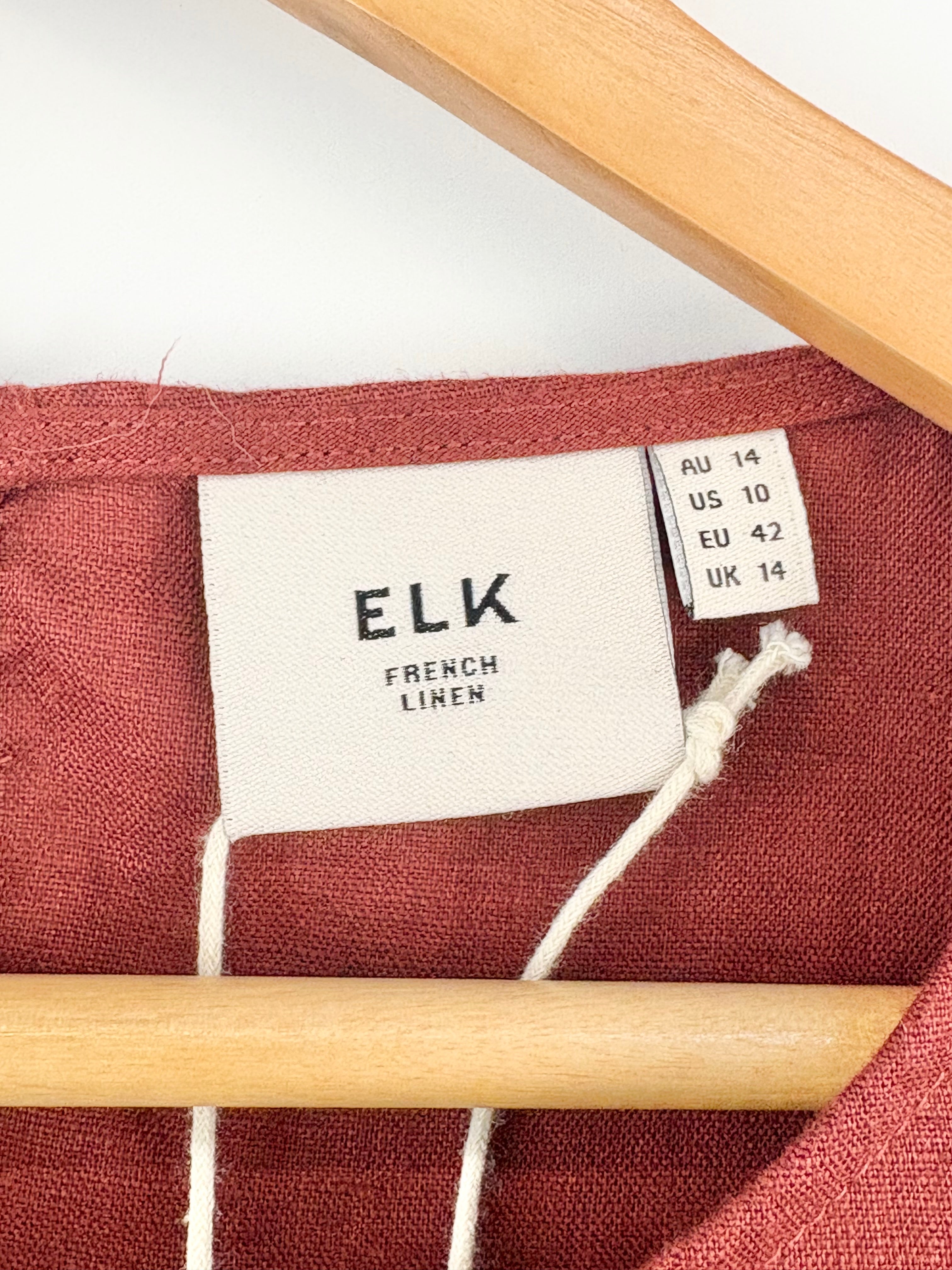 Elk Linen Paprika 'Hersom' Dress - AU14