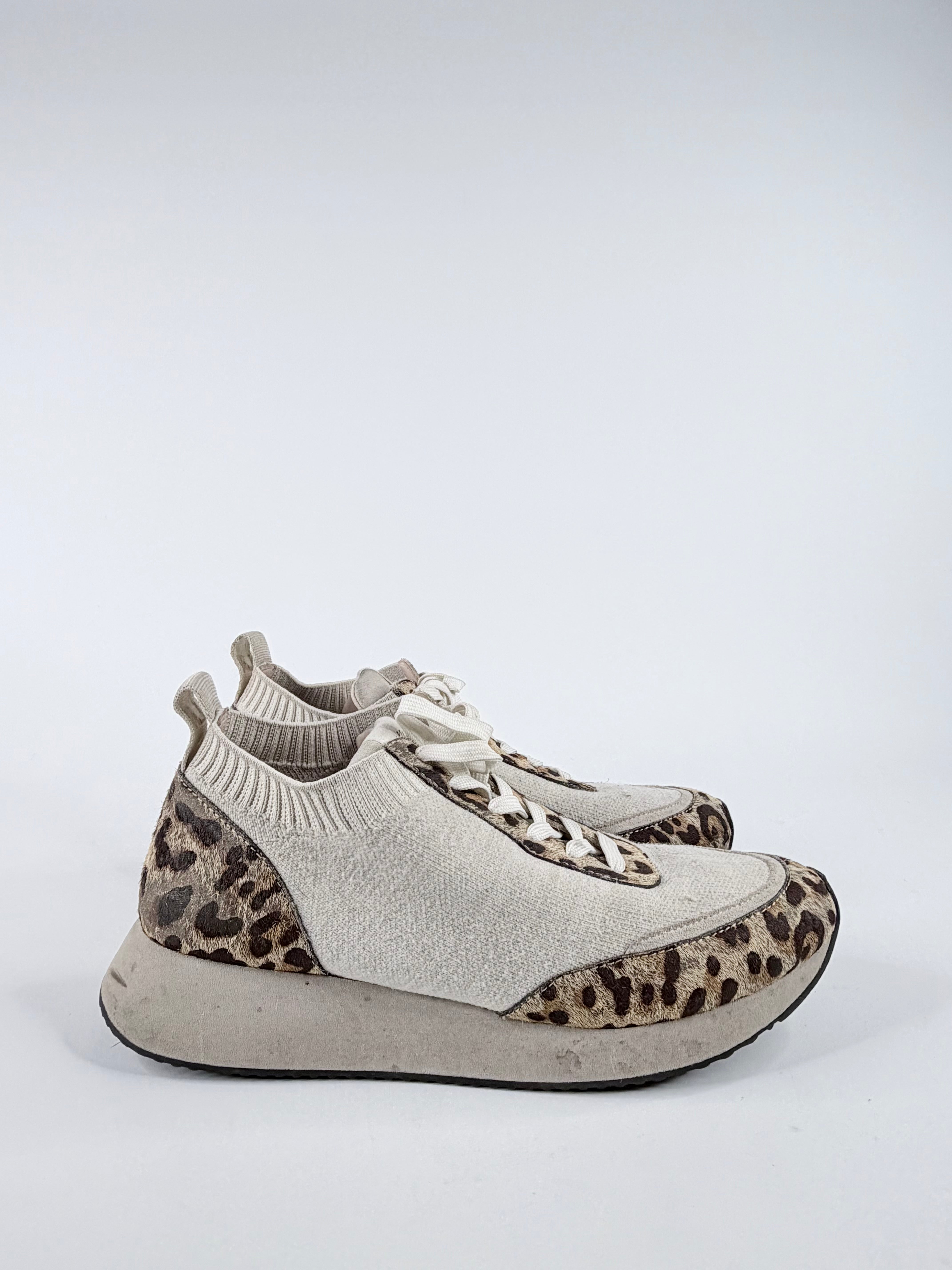 Loeffler Randall ‘Remi’ Leopard-Print Lace-Up Sneakers - EU39