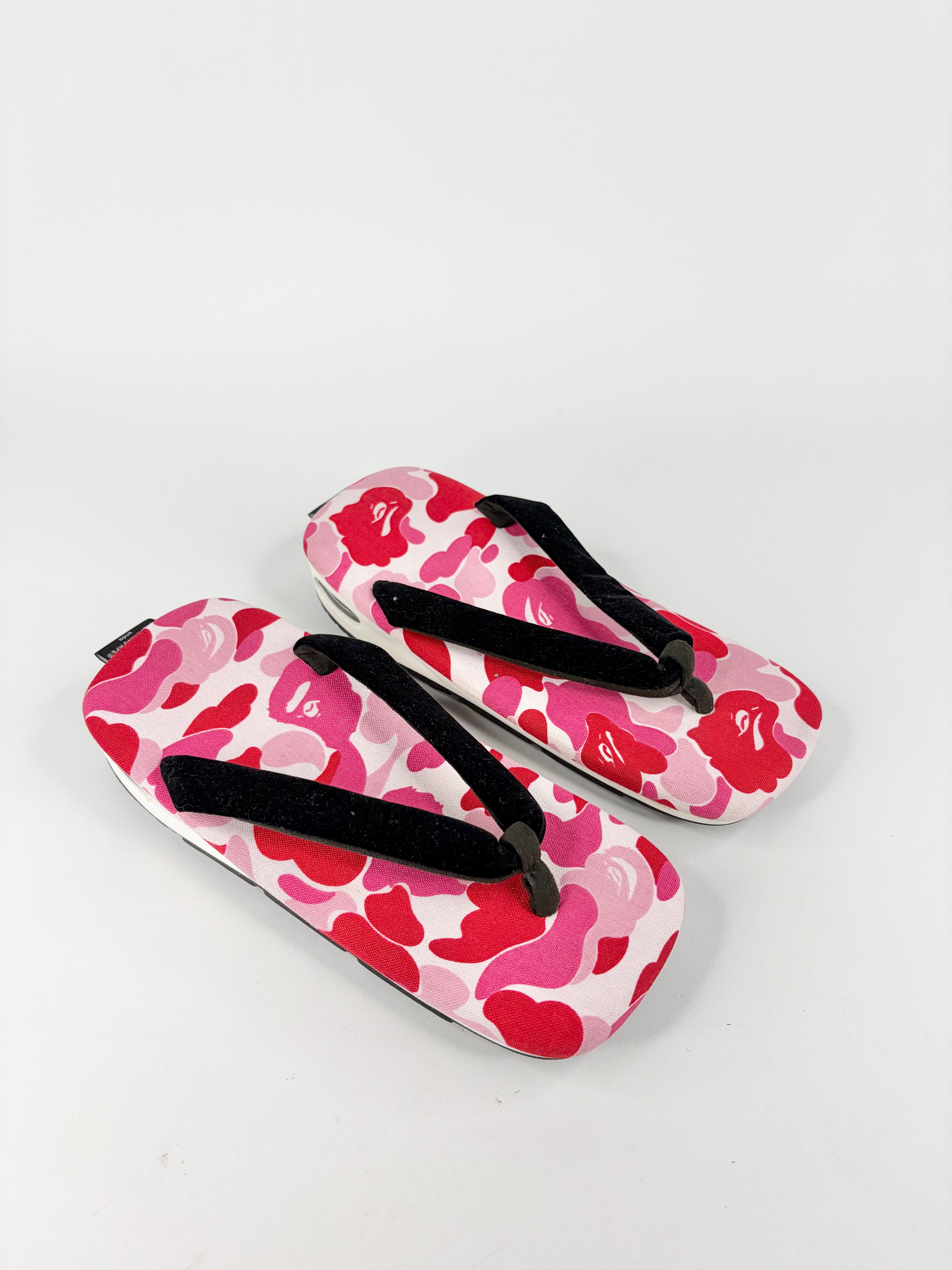 A Bathing Ape Pink Camo Thongs