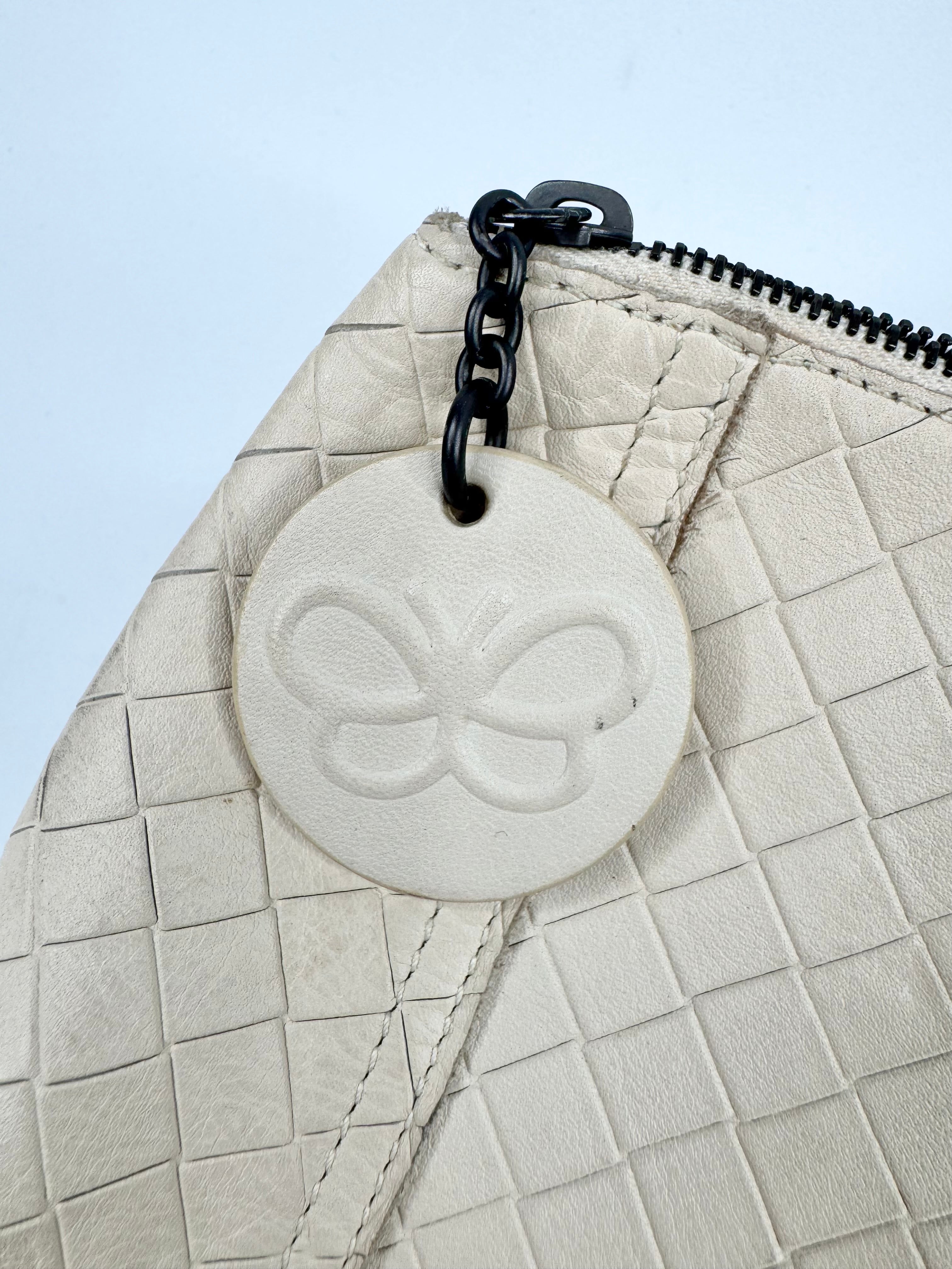 Bottega Veneta Cream Cosmetic Bag