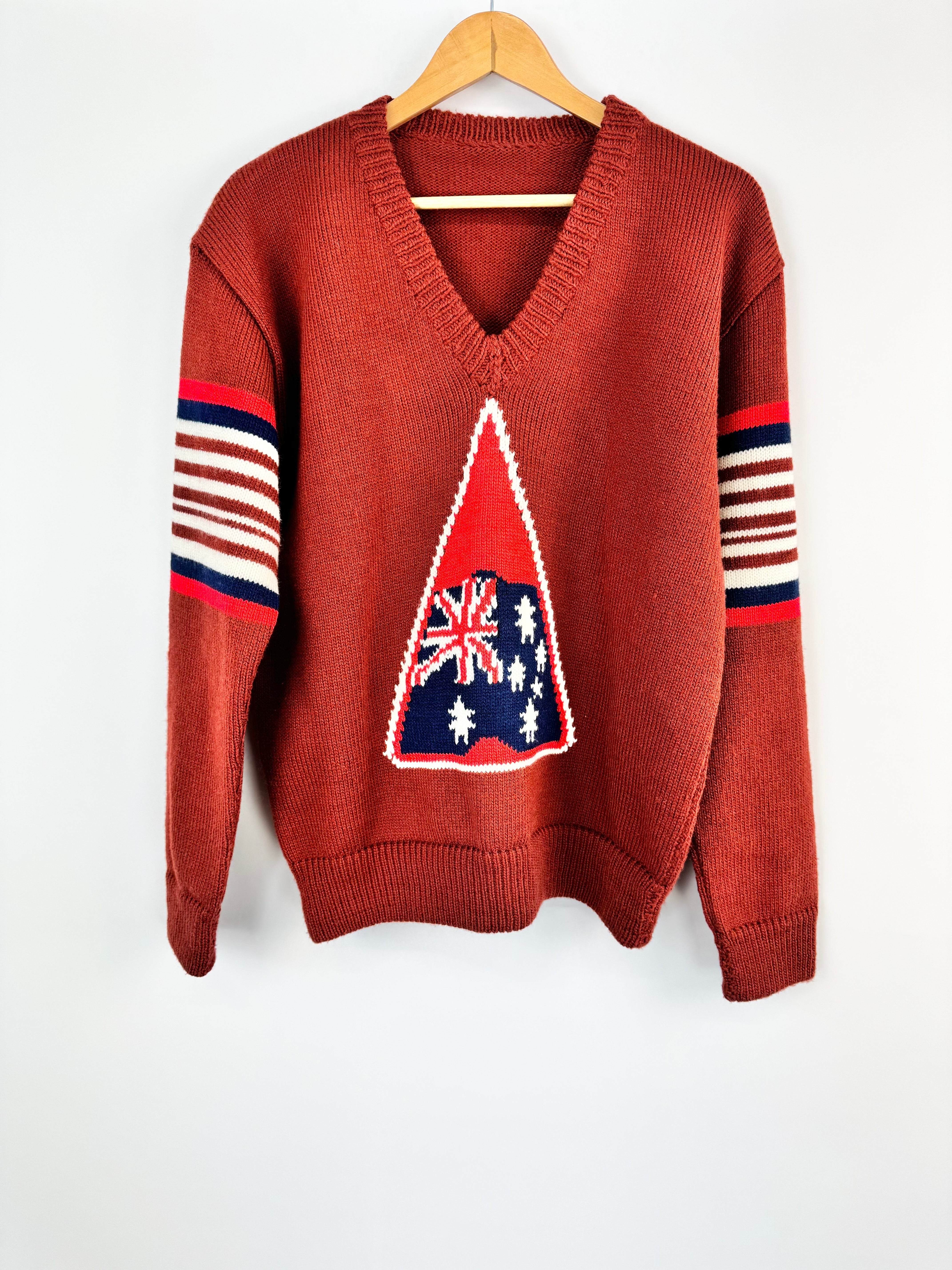 MFW Handmade Terracotta Australia Knit Jumper - AU10/12