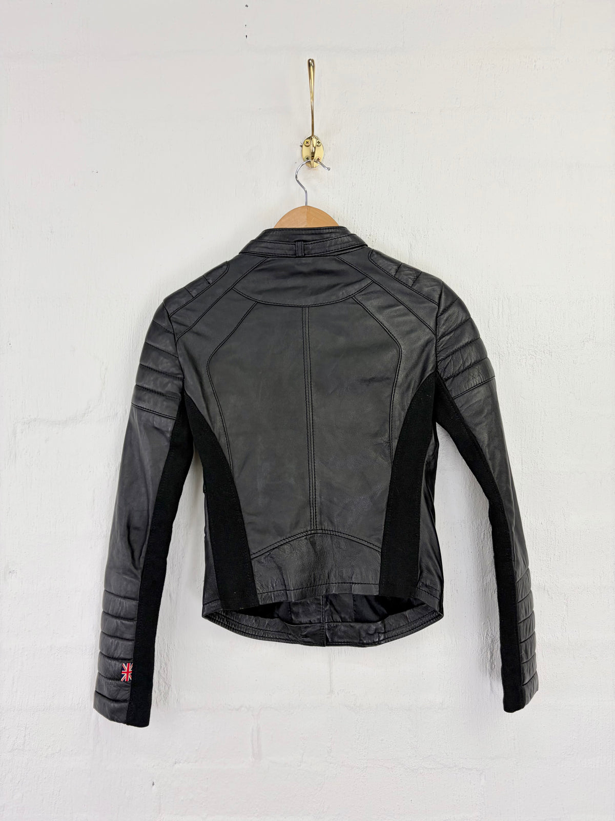 Bodaskins Black Biker Leather Jacket - AU6