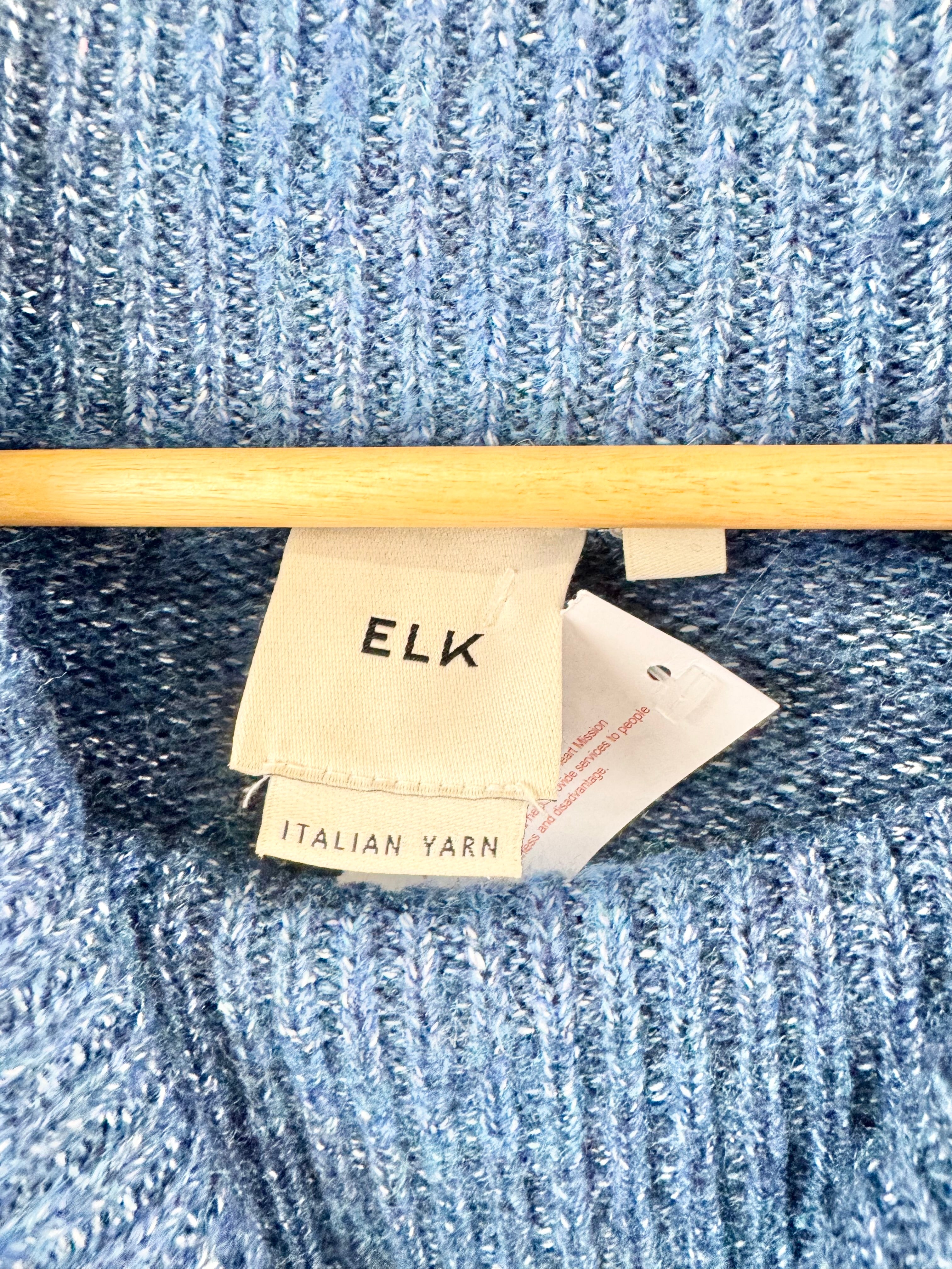 Elk Deep Blue & White Knitted Jumper - AU10