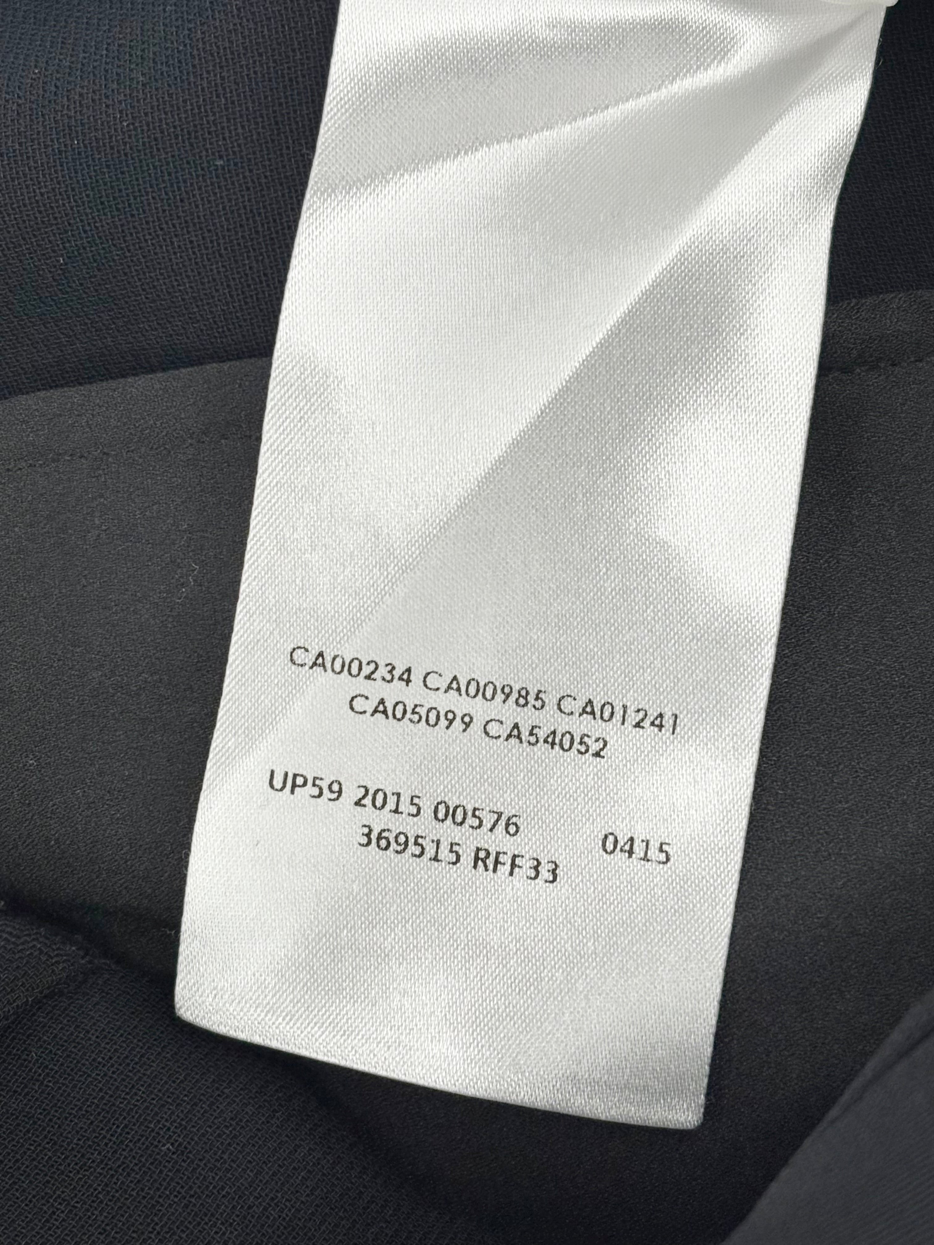 McQ Alexander McQueen Black Pleat Wide-Leg 3/4 Pant - AU10/12