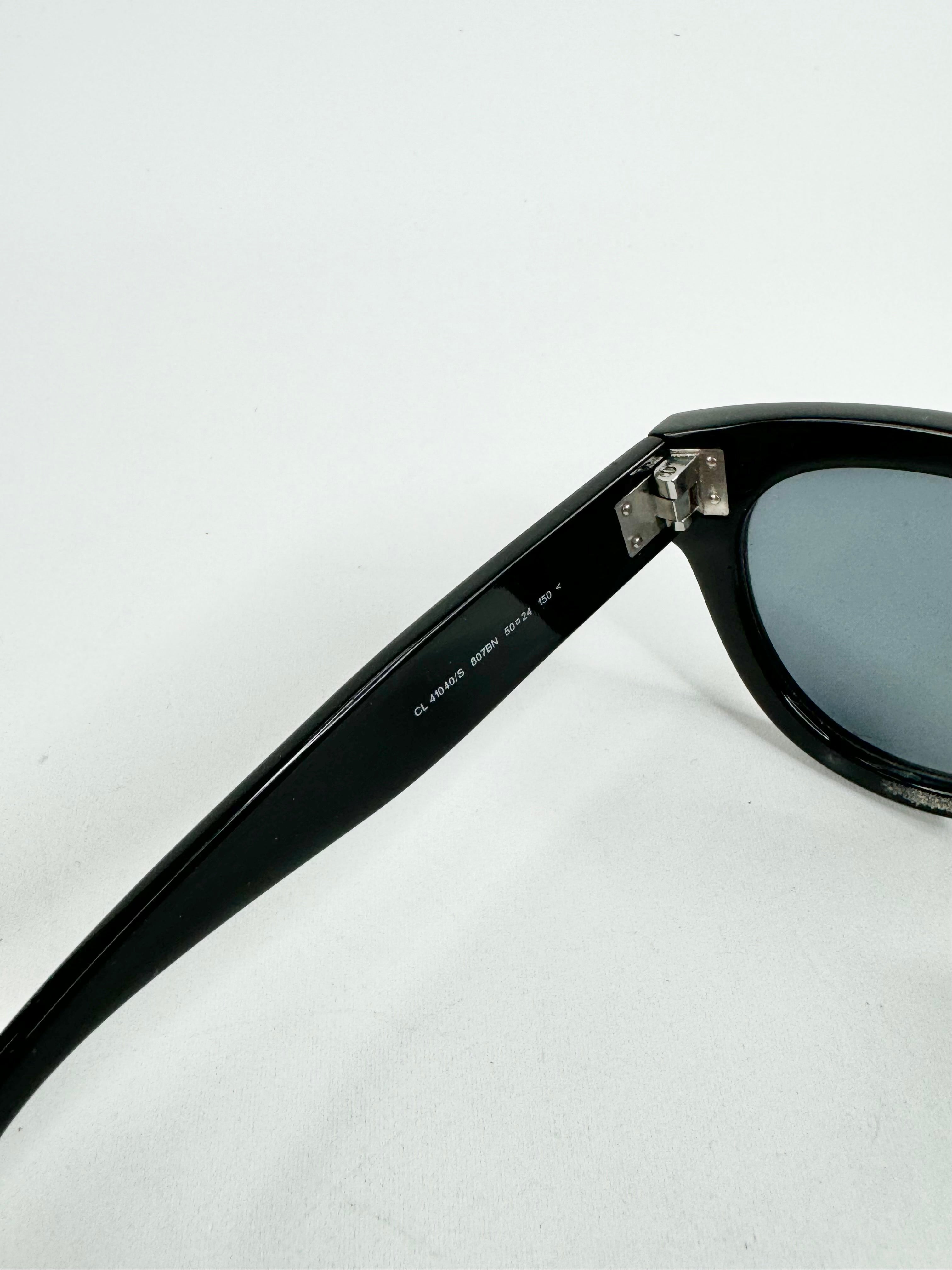 Celine Black Ovular Cat Eye Sunglasses