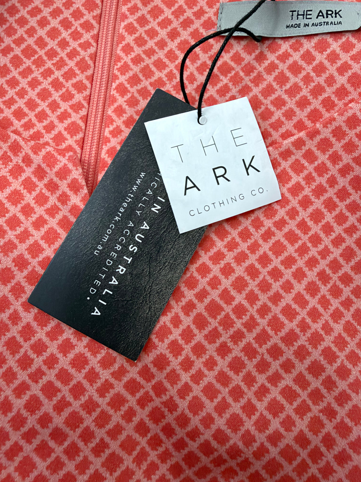 The Ark 'Mackay' Coral Print Cotton Dress NWT - AU16/18