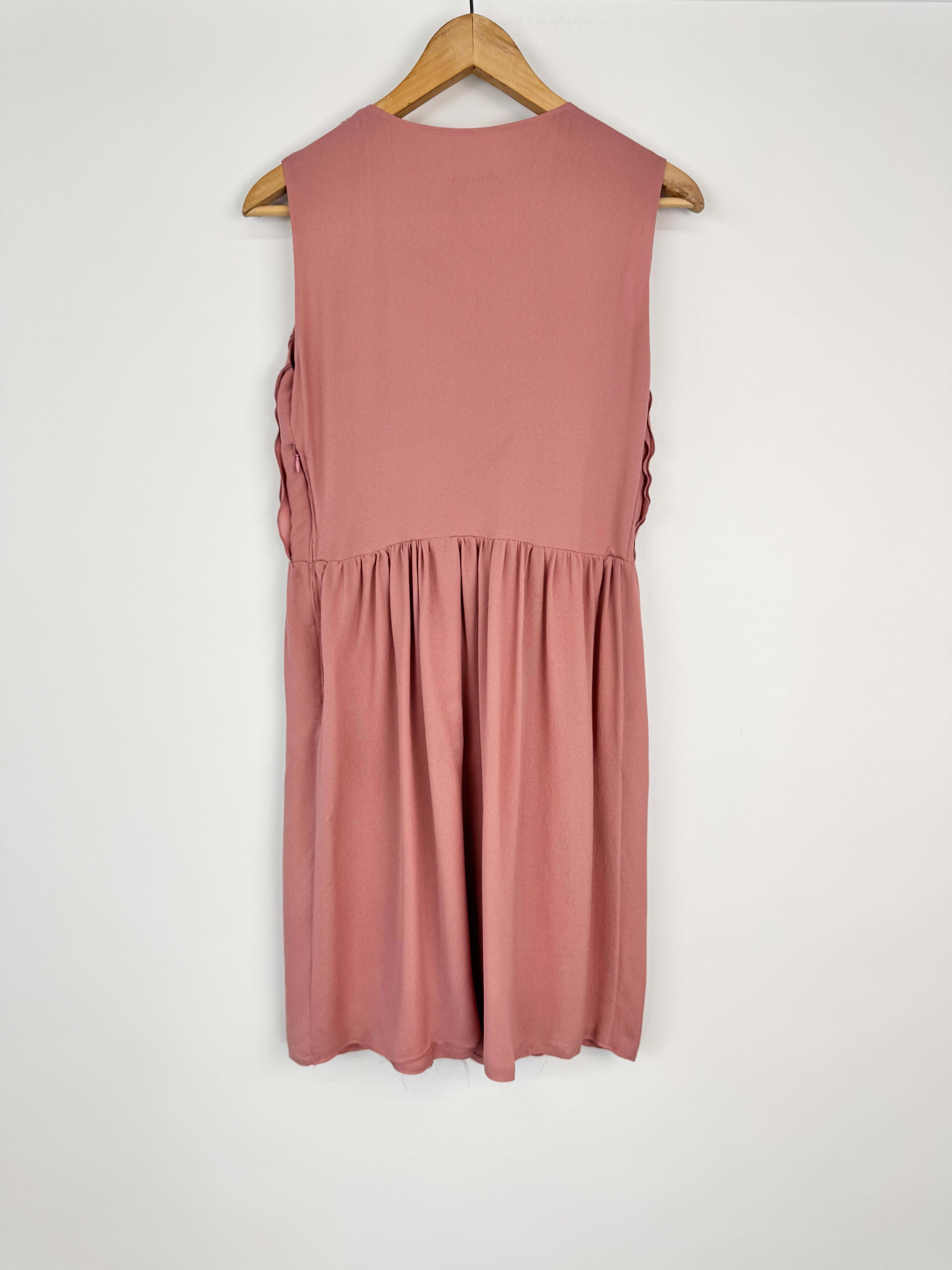 Burberry London 2010 Era Muted Peach Silk Dress - AU12/14