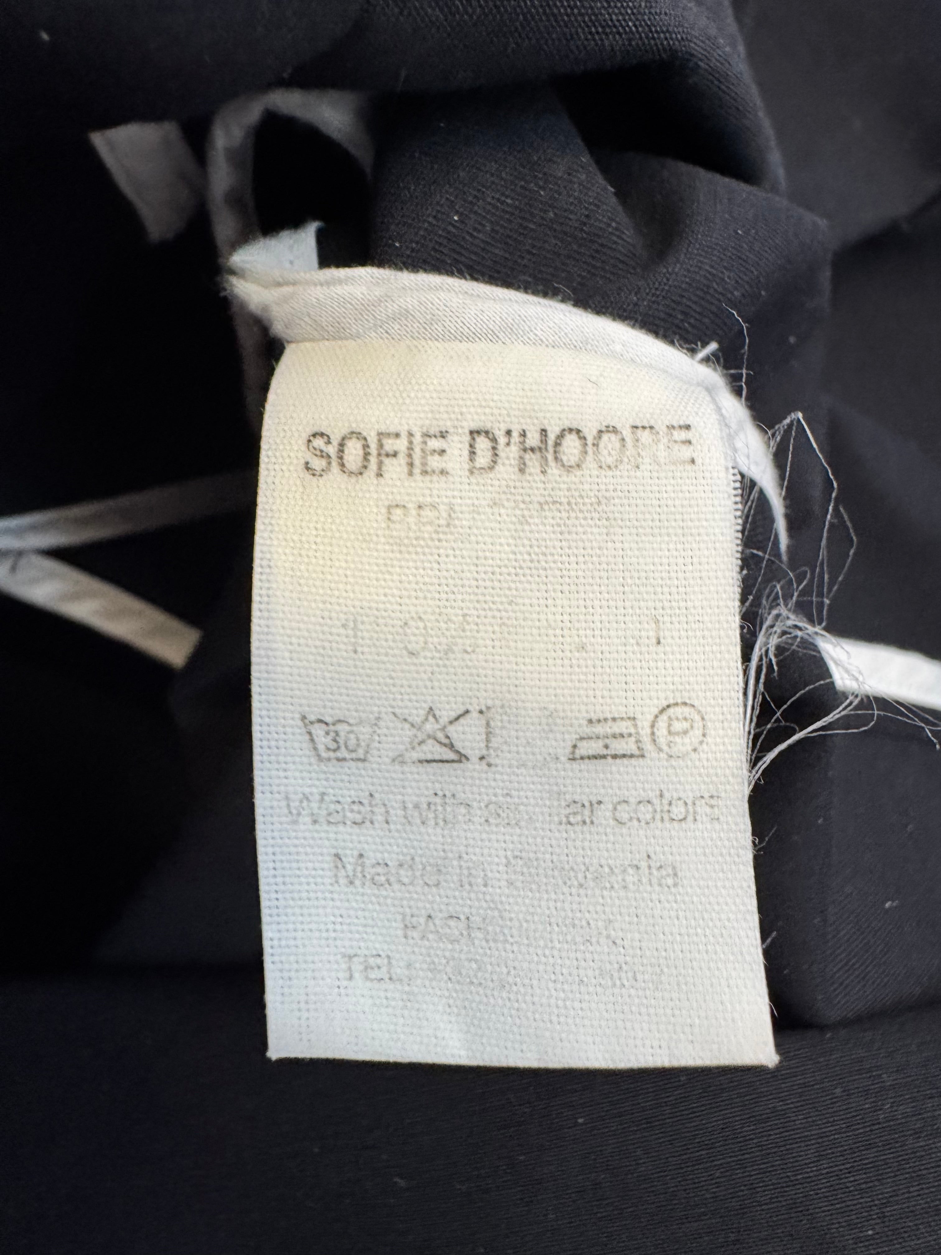Sofie D’hoore Black Minimalist Shift Dress - AU8/10