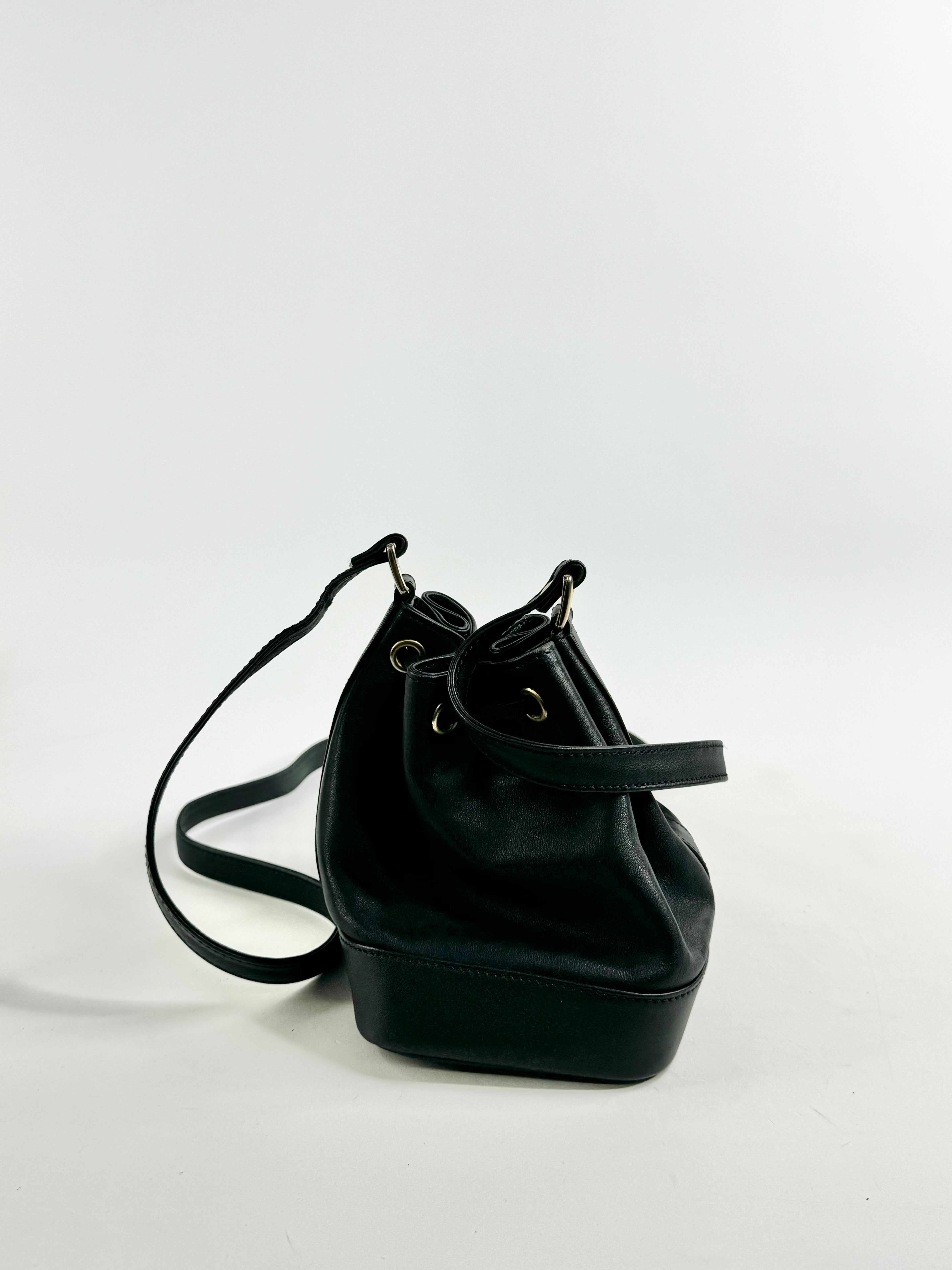 Bally Midnight Cross Body Drawstring Pouch