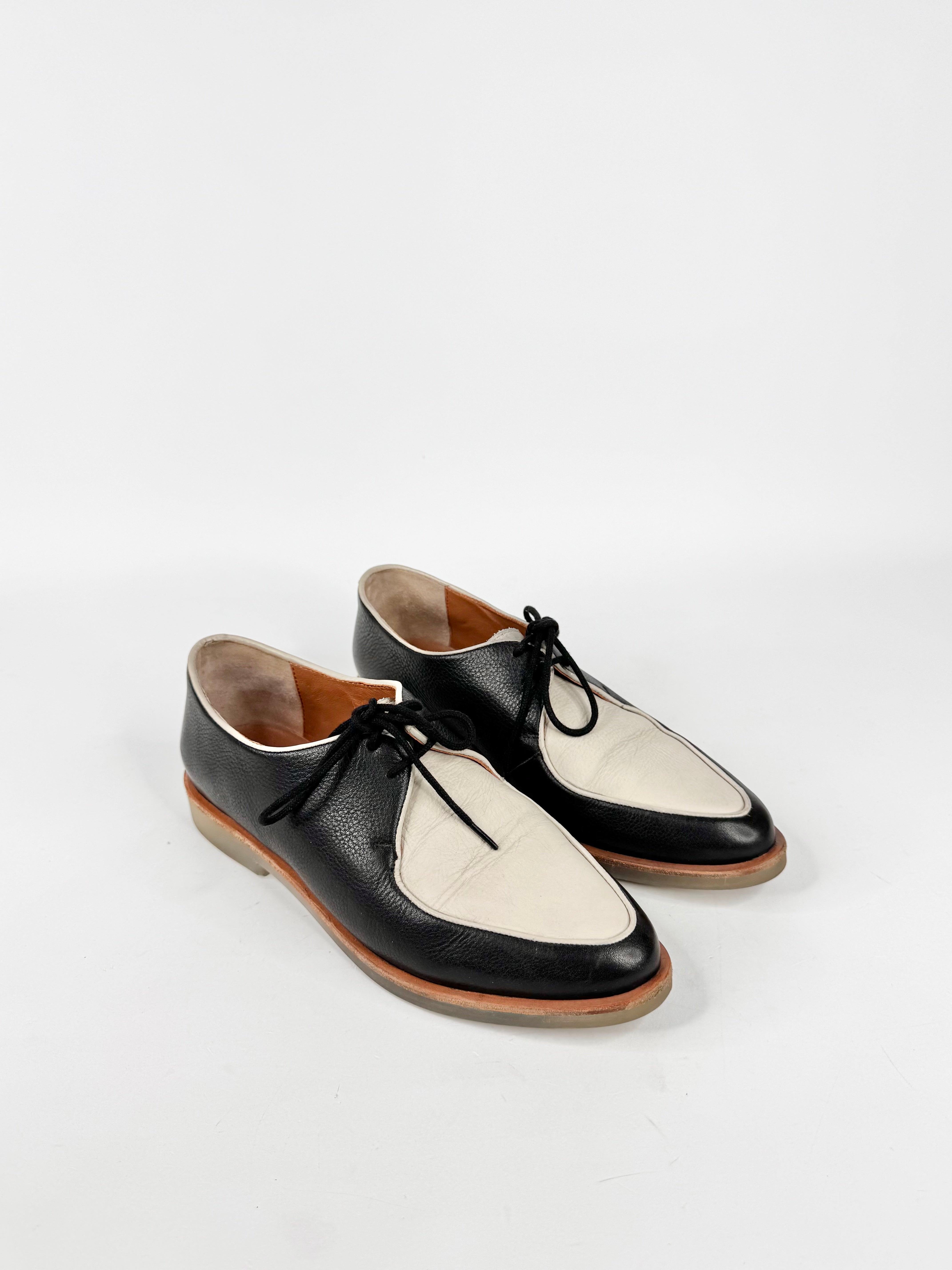 Elk Black & Cream Lace Ups - EU39