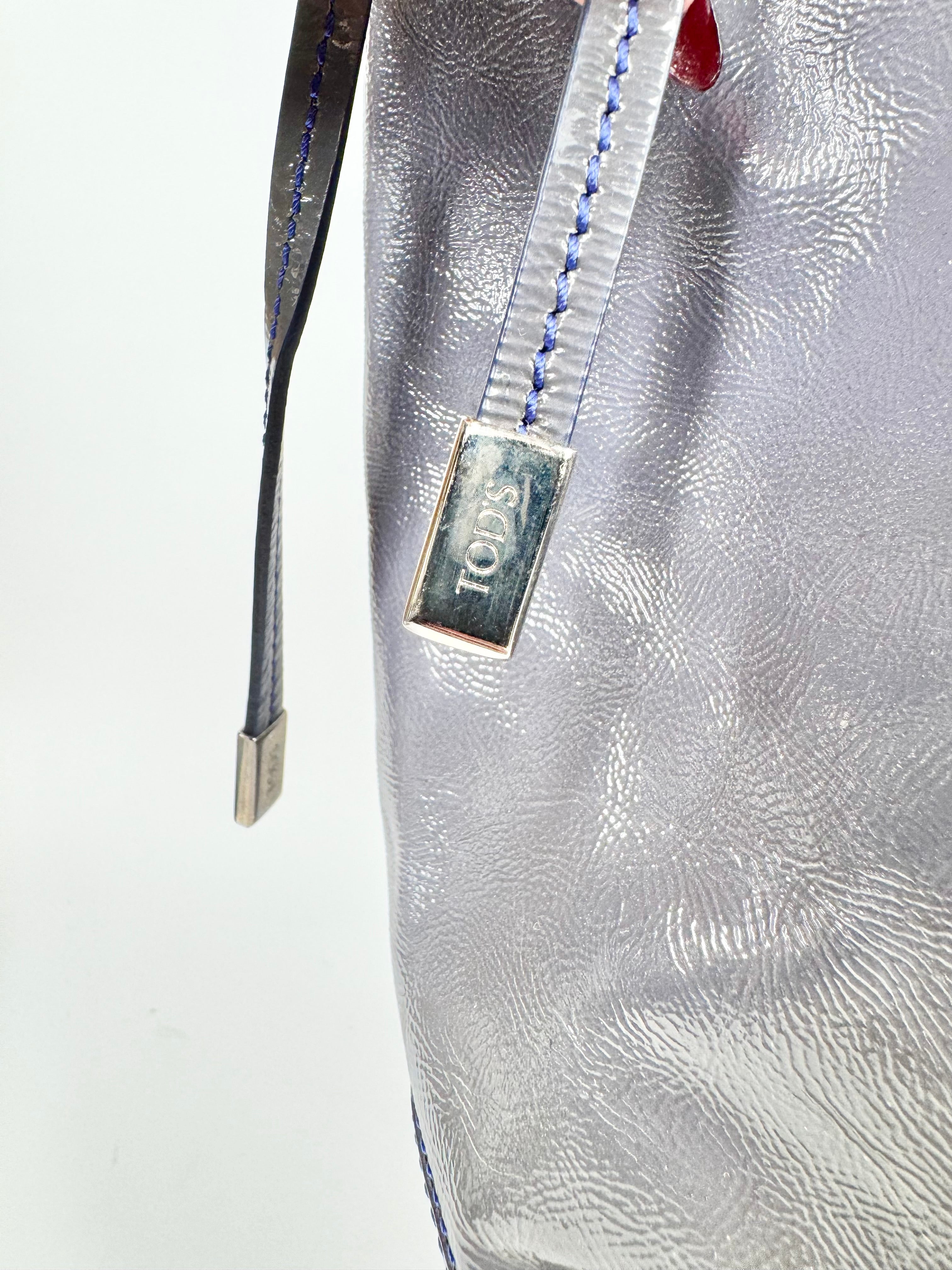 Tod's Mauve Patent Leather New Restyling D-Bag Media Bag