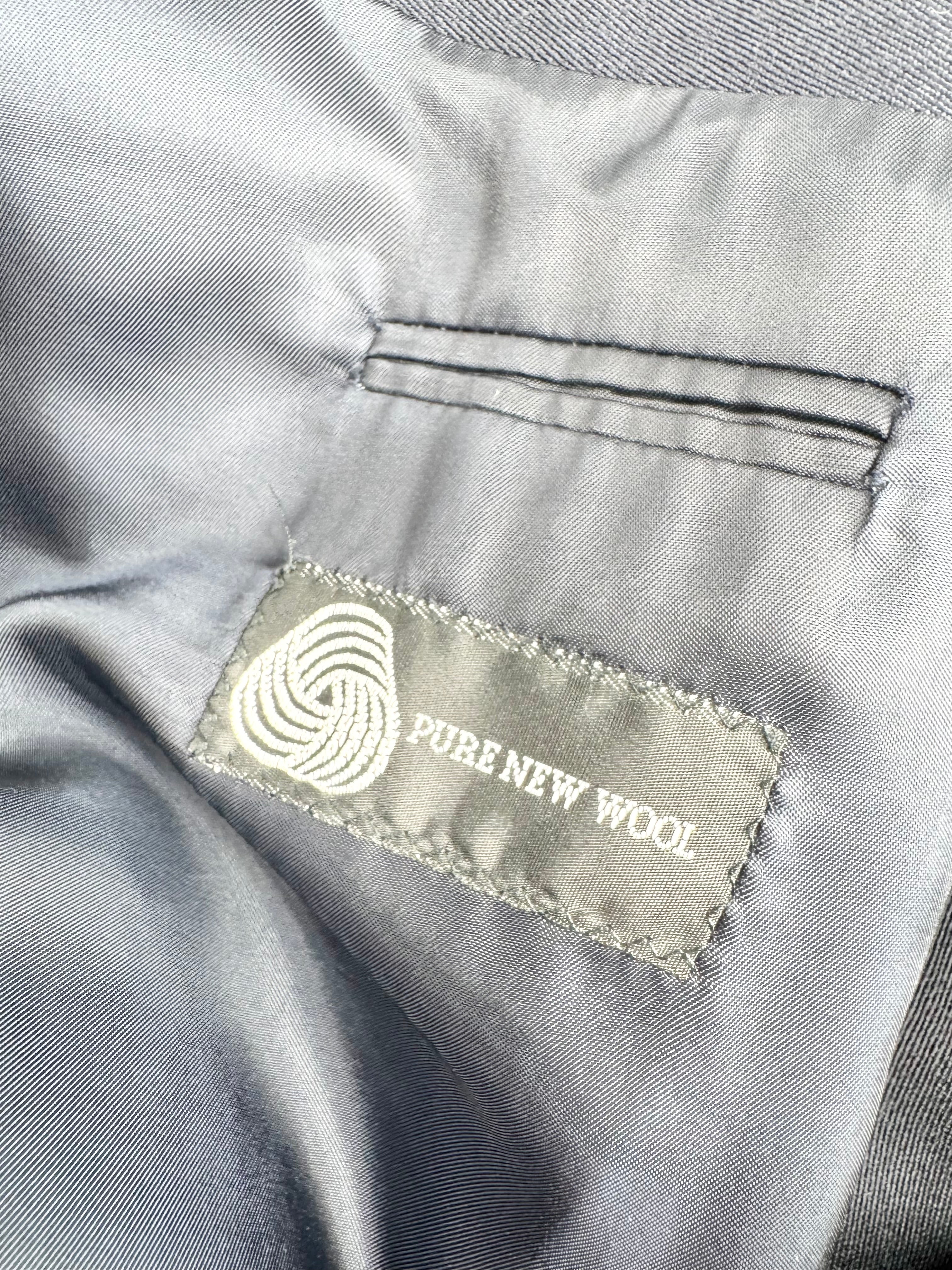 MFW HC Studio Dark Blue Wool Double Breasted 2 Pce Suit - 102/89