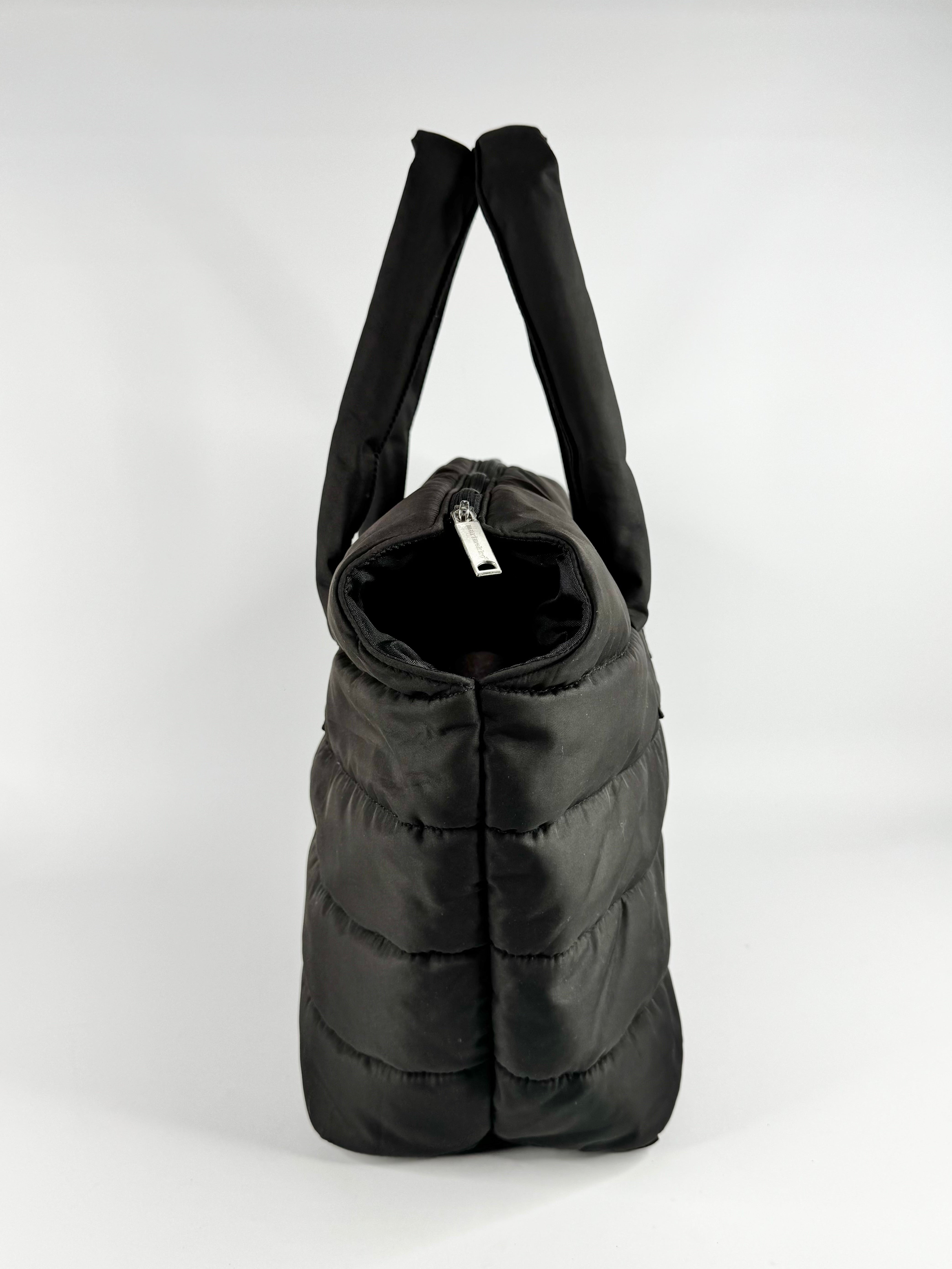 Marimekko Black Quilted Tote Bag