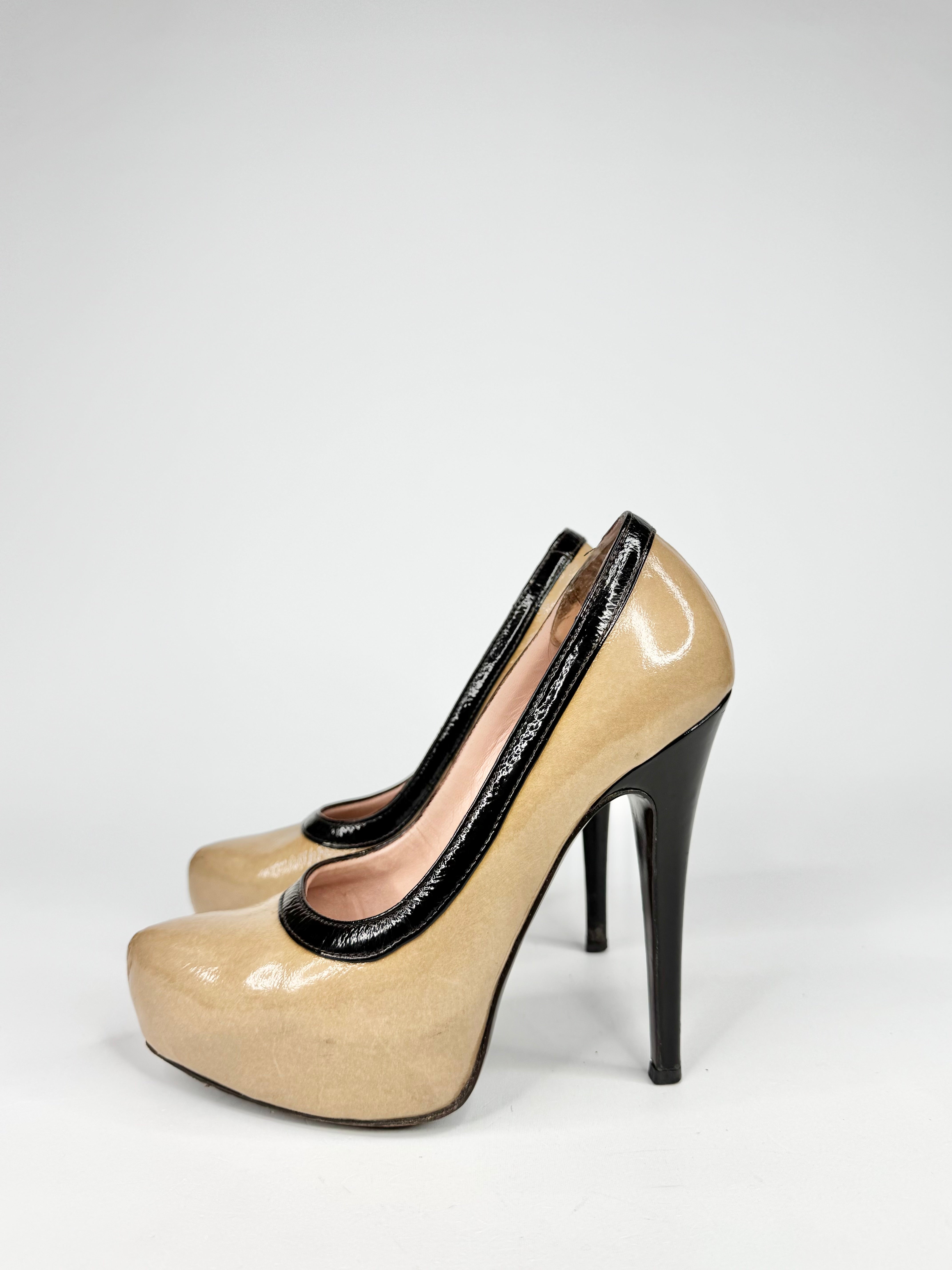 Missoni Fawn Patent Leather Platform Pumps - EU35