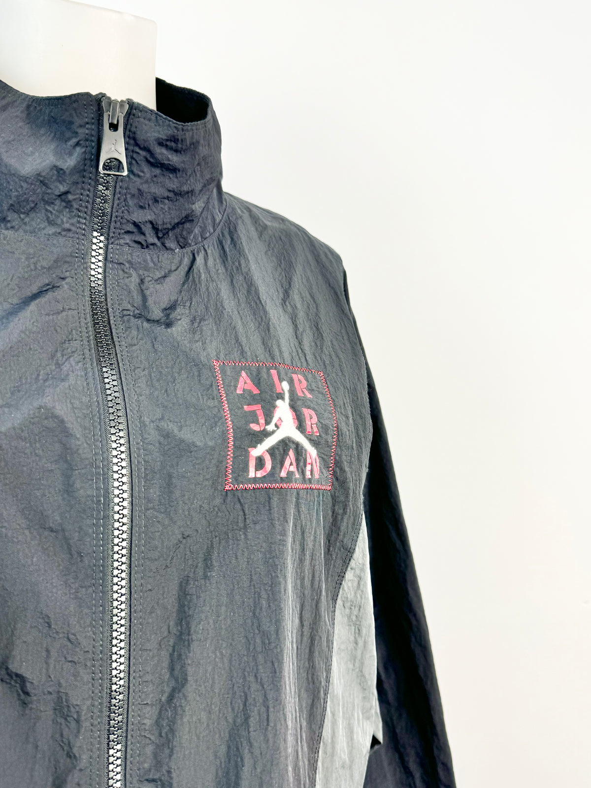 Air Jordan Black & Grey Track Jacket - S