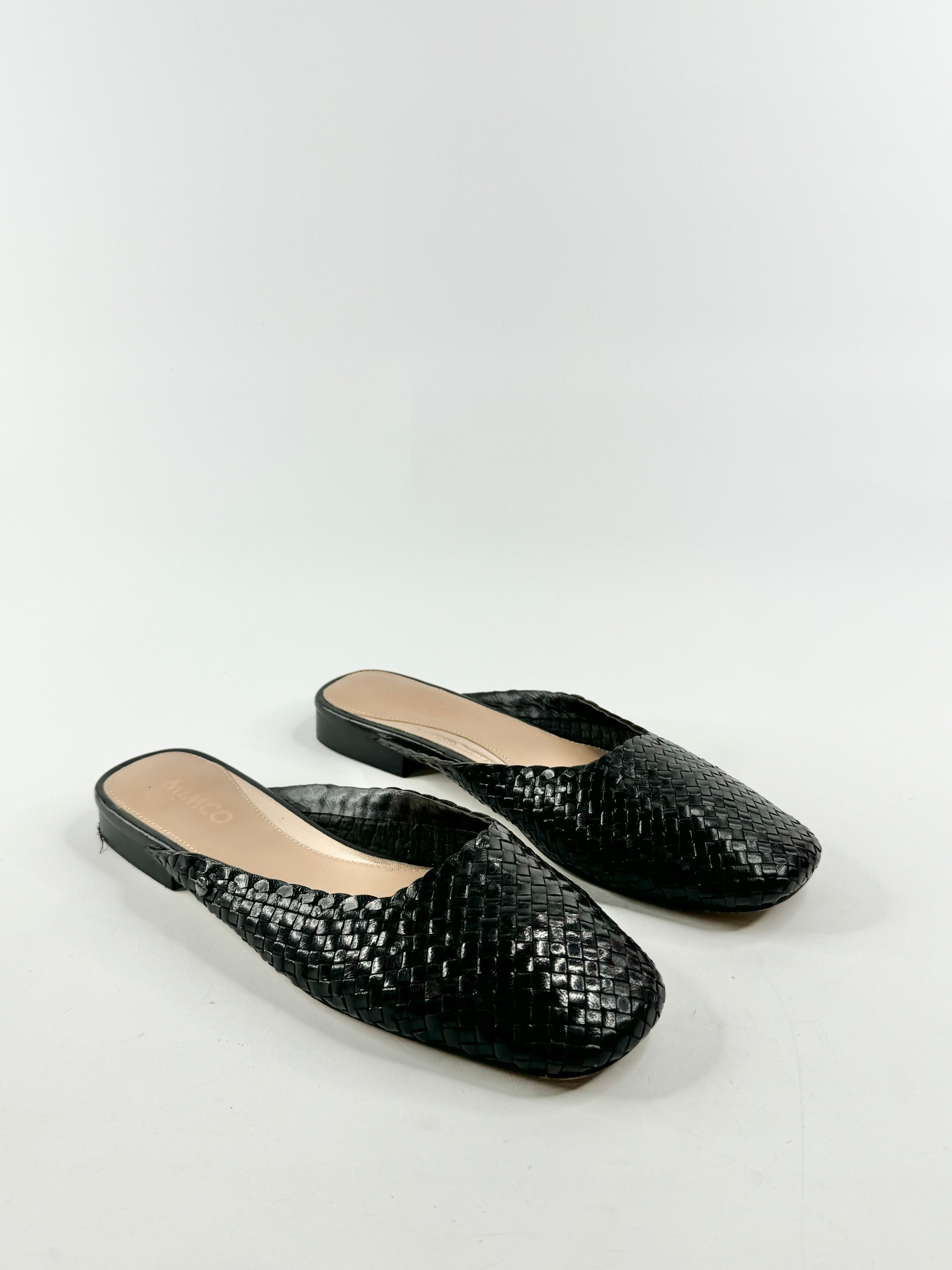Mimco Black Woven Flat Mules - EU38