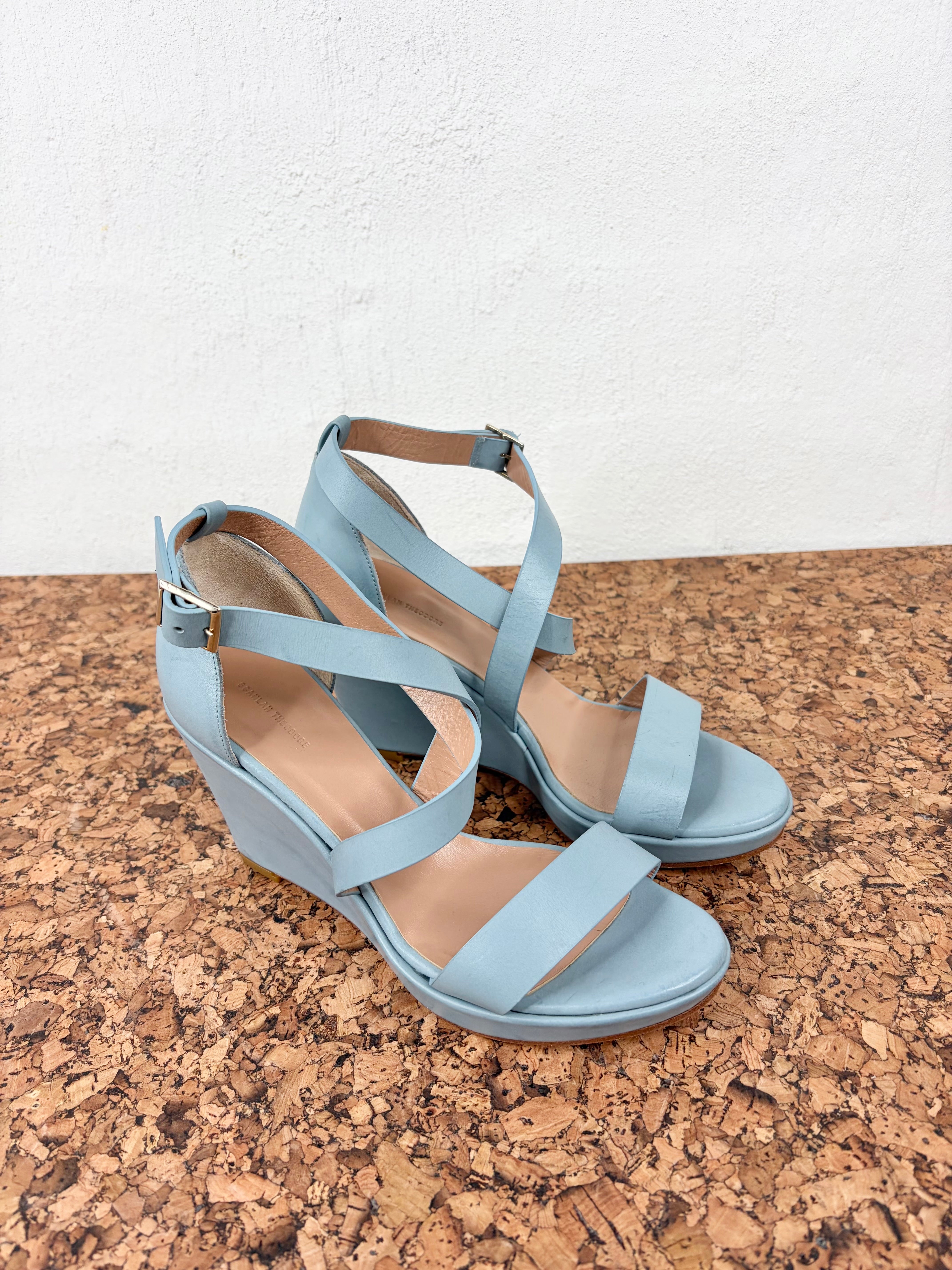 Scanlan Theodore Powder Blue Wedge - EU37