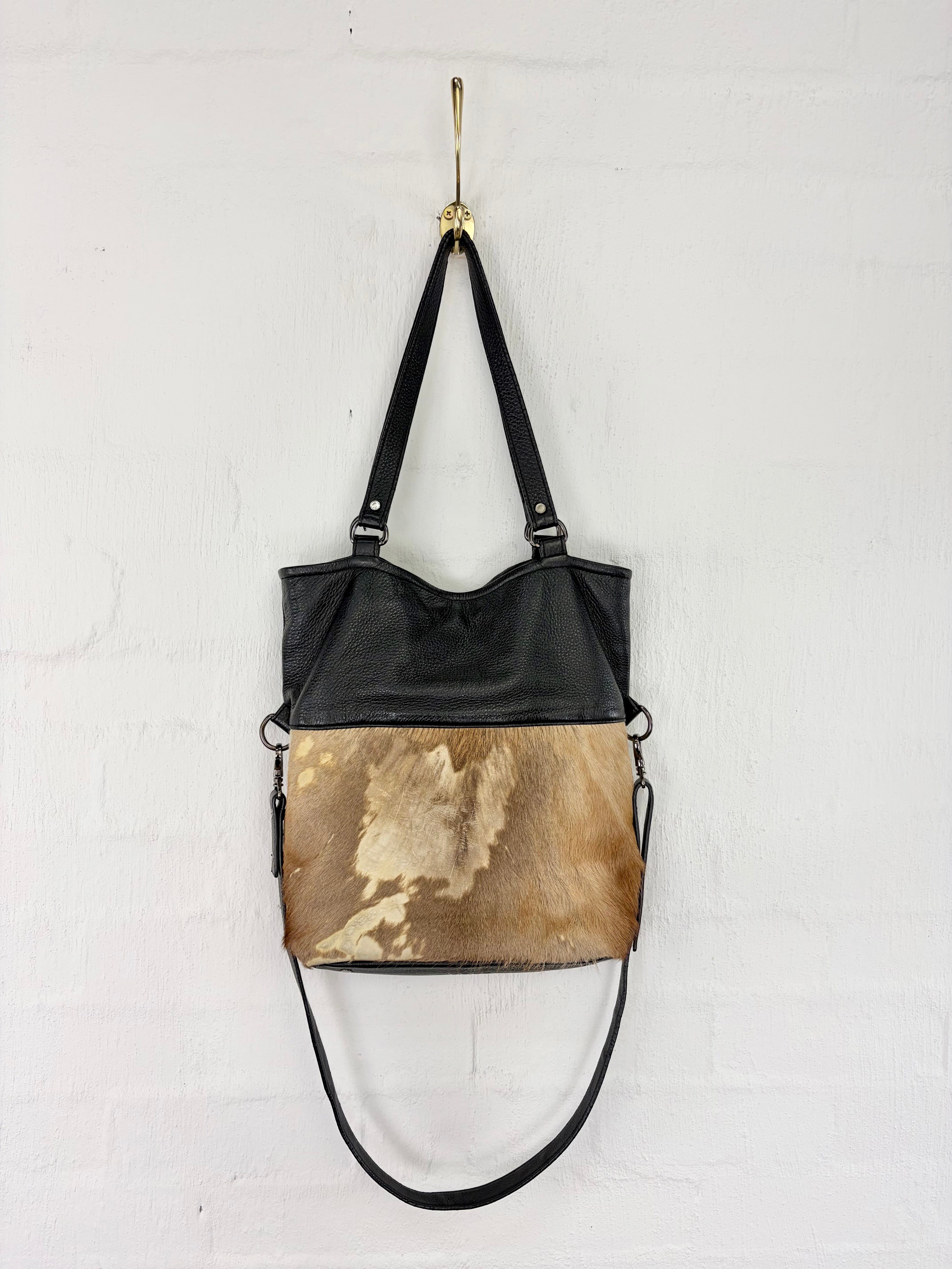 Status Anxiety Cow Hide Crossbody Bag