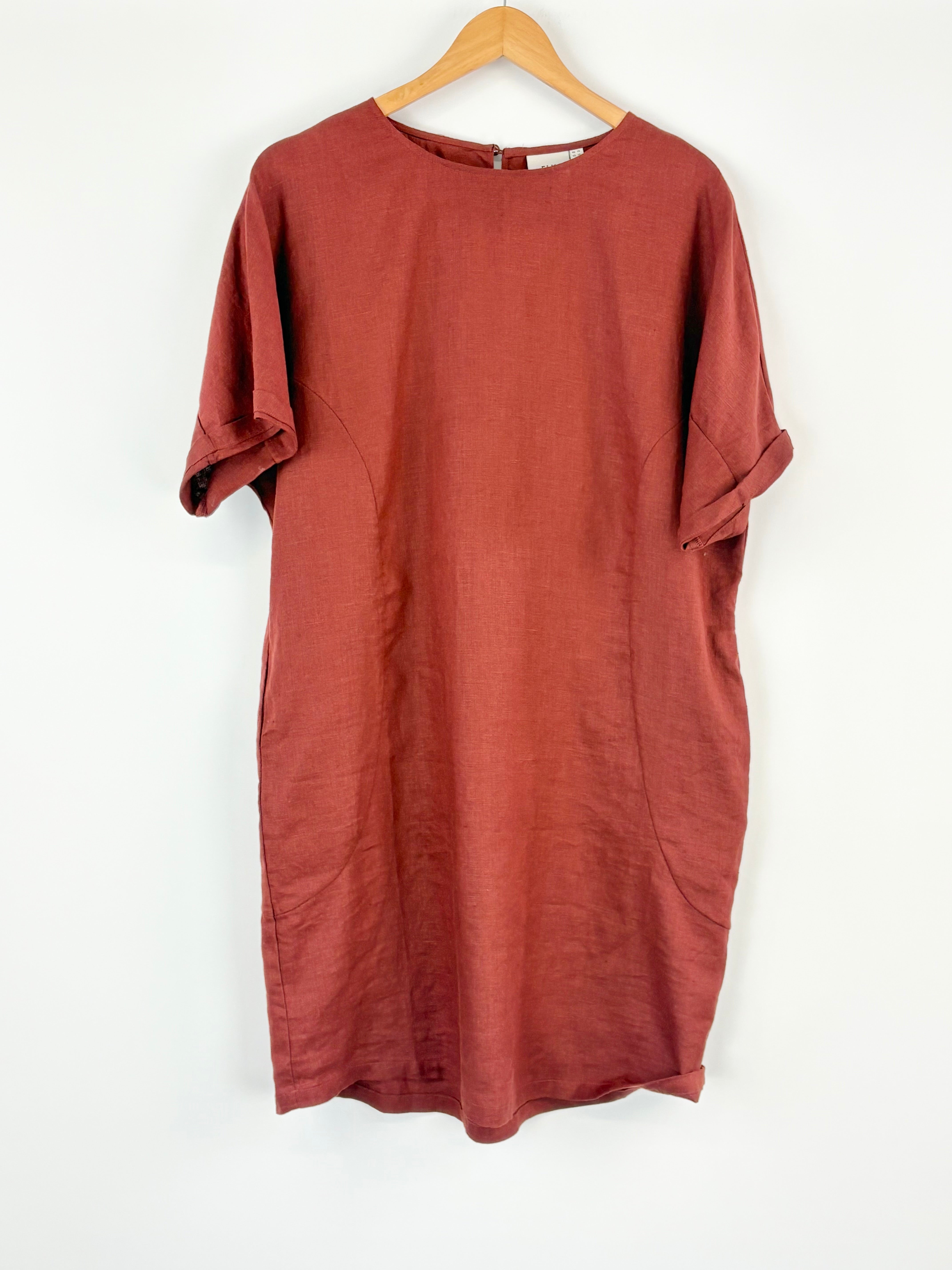 Elk Linen Paprika 'Hersom' Dress - AU14