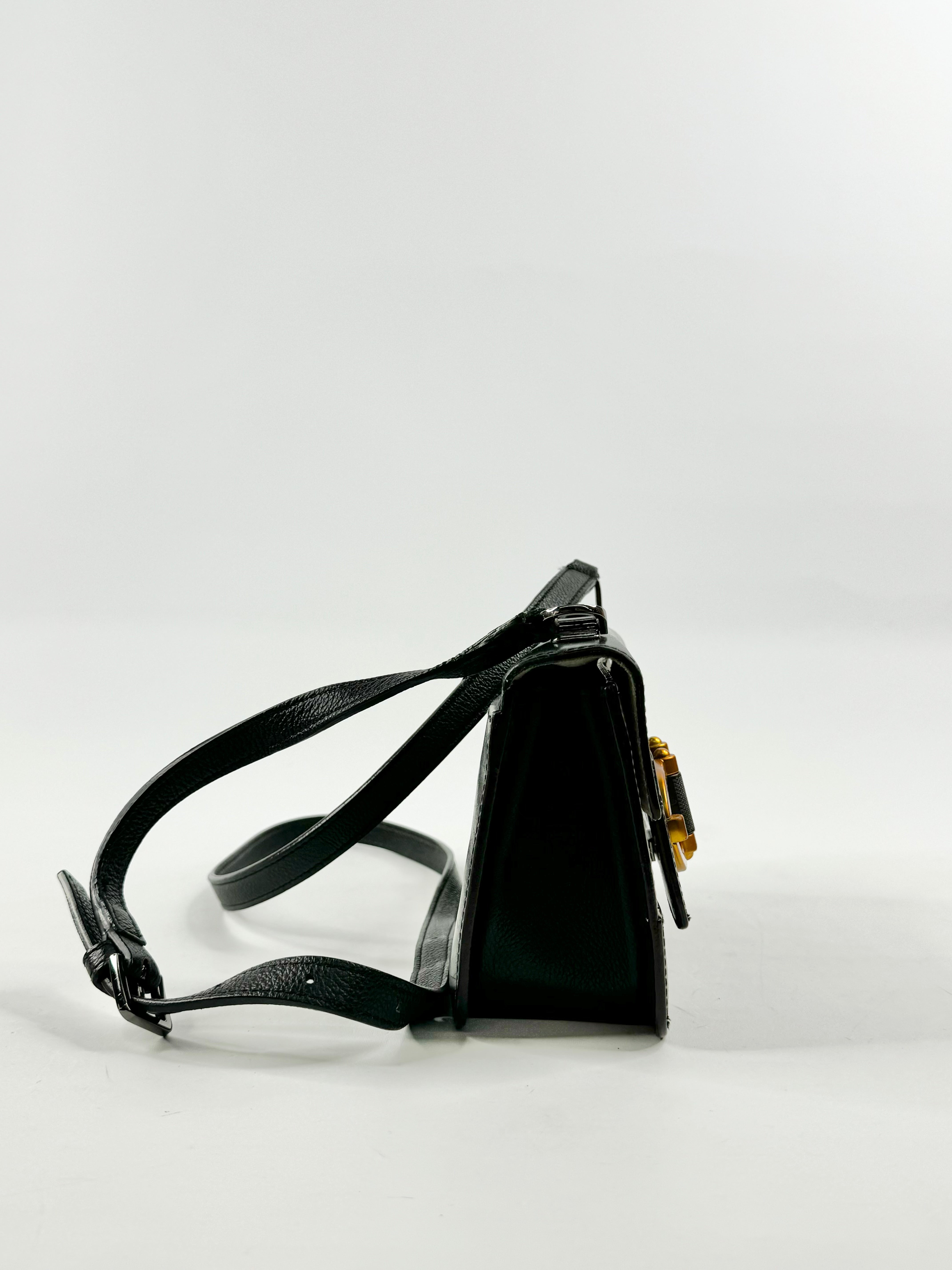 Furla Black & Cream Mini Cross Body Bag