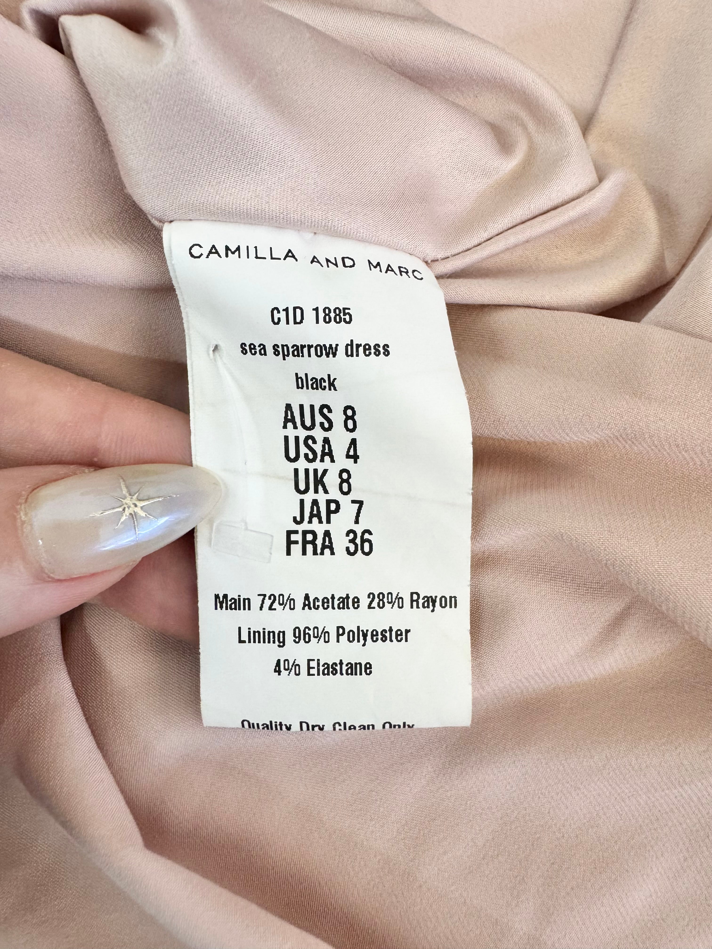 Camilla & Marc Pale Pink Off Shoulder Gown - AU8