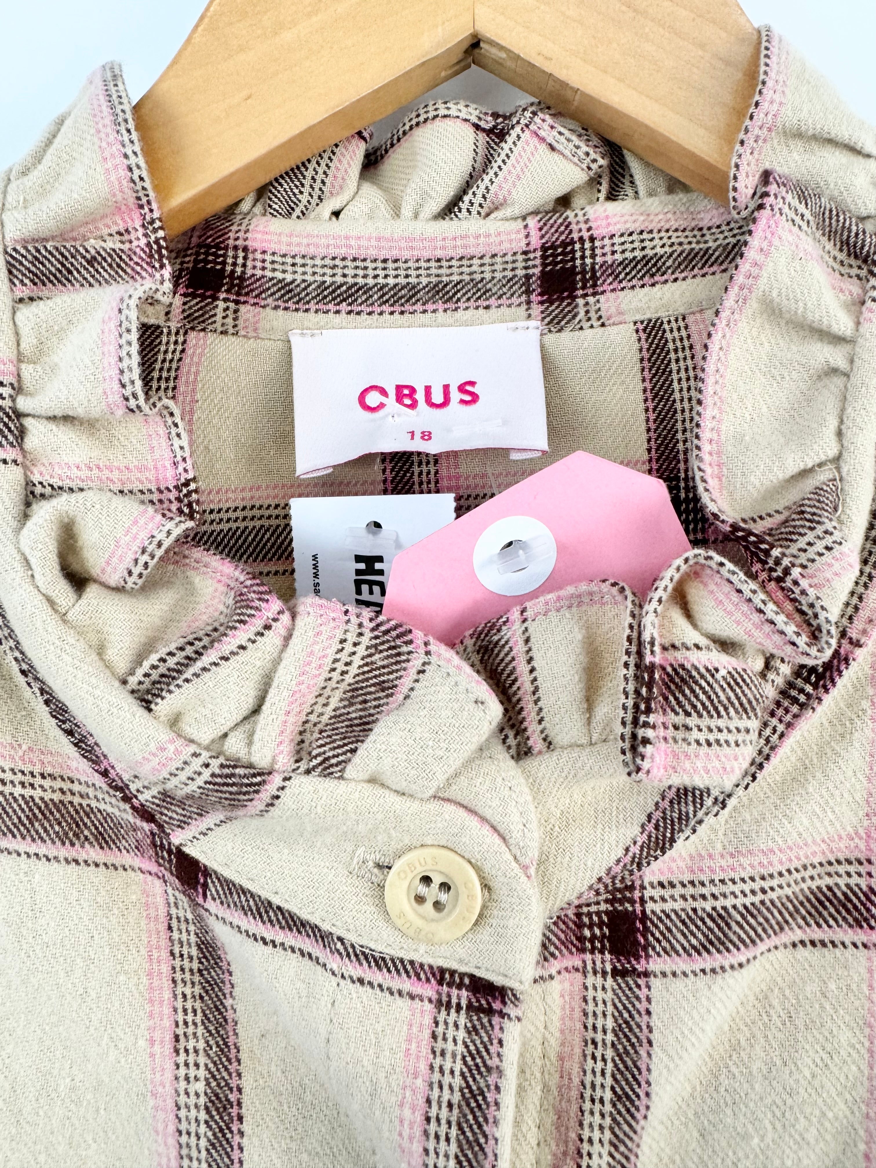 OBUS LONG SLEEVE PINK/CREAM CHECKED - AU18